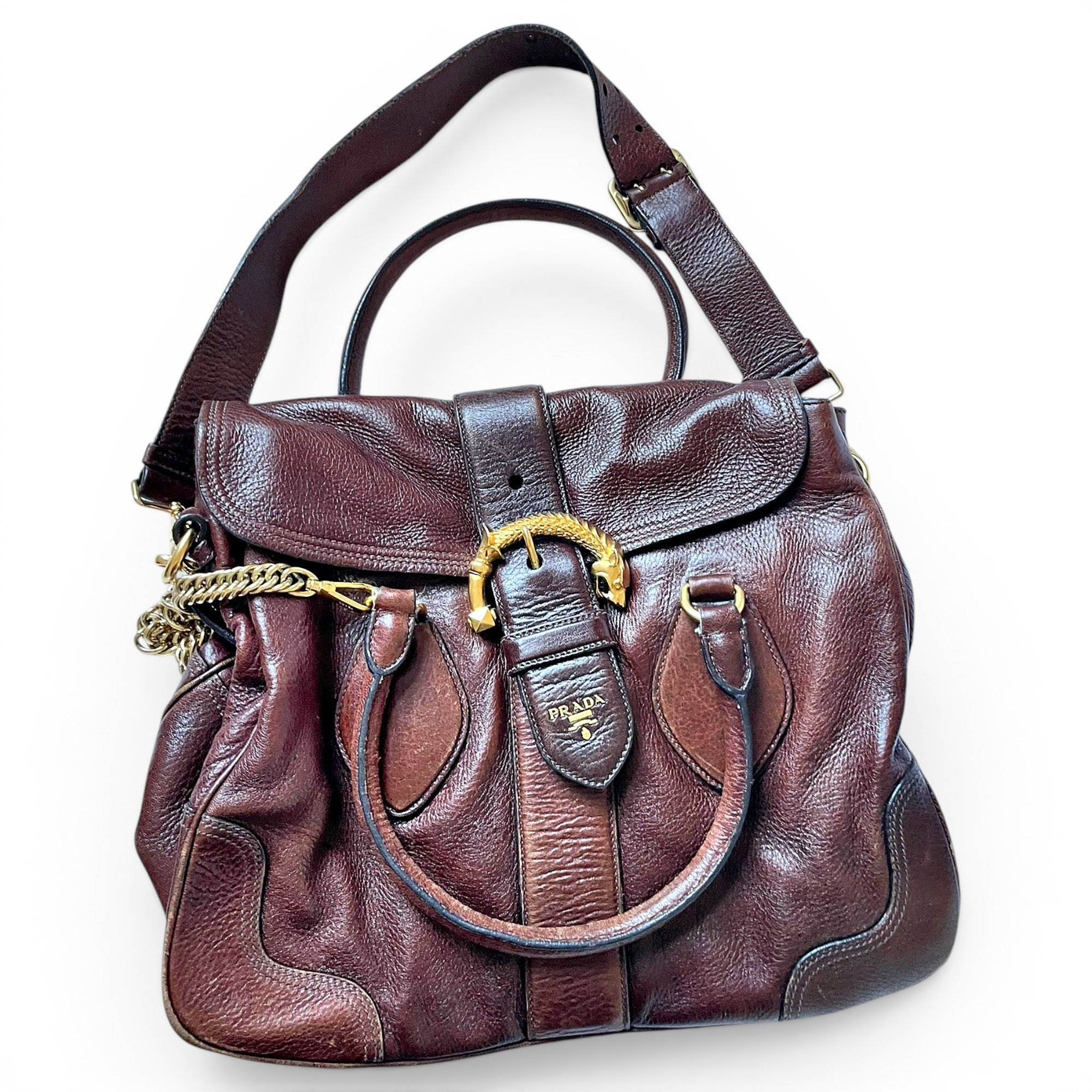 Leather handbag