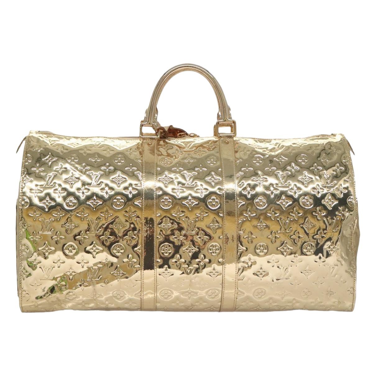 Keepall leather travel bag