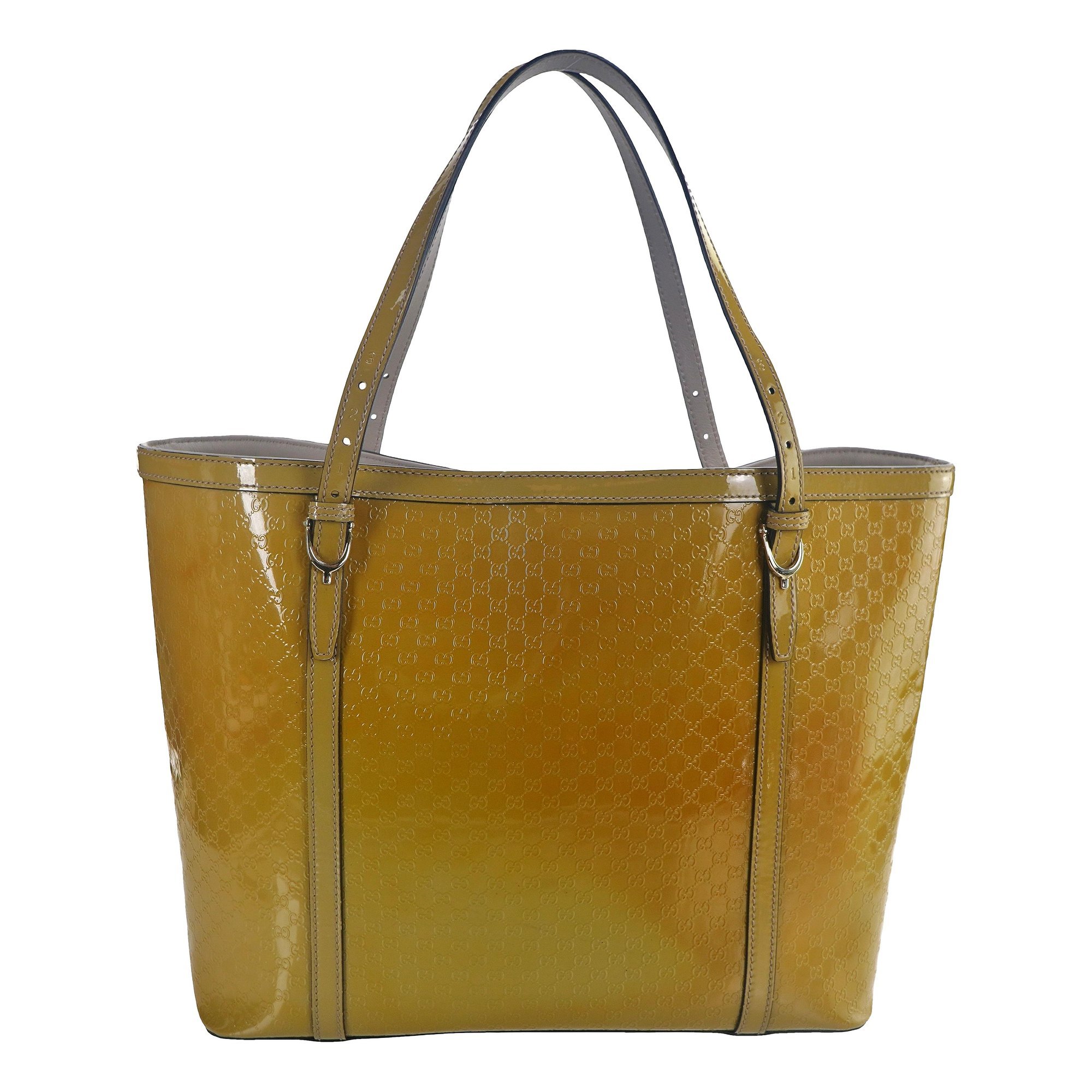 Patent leather tote