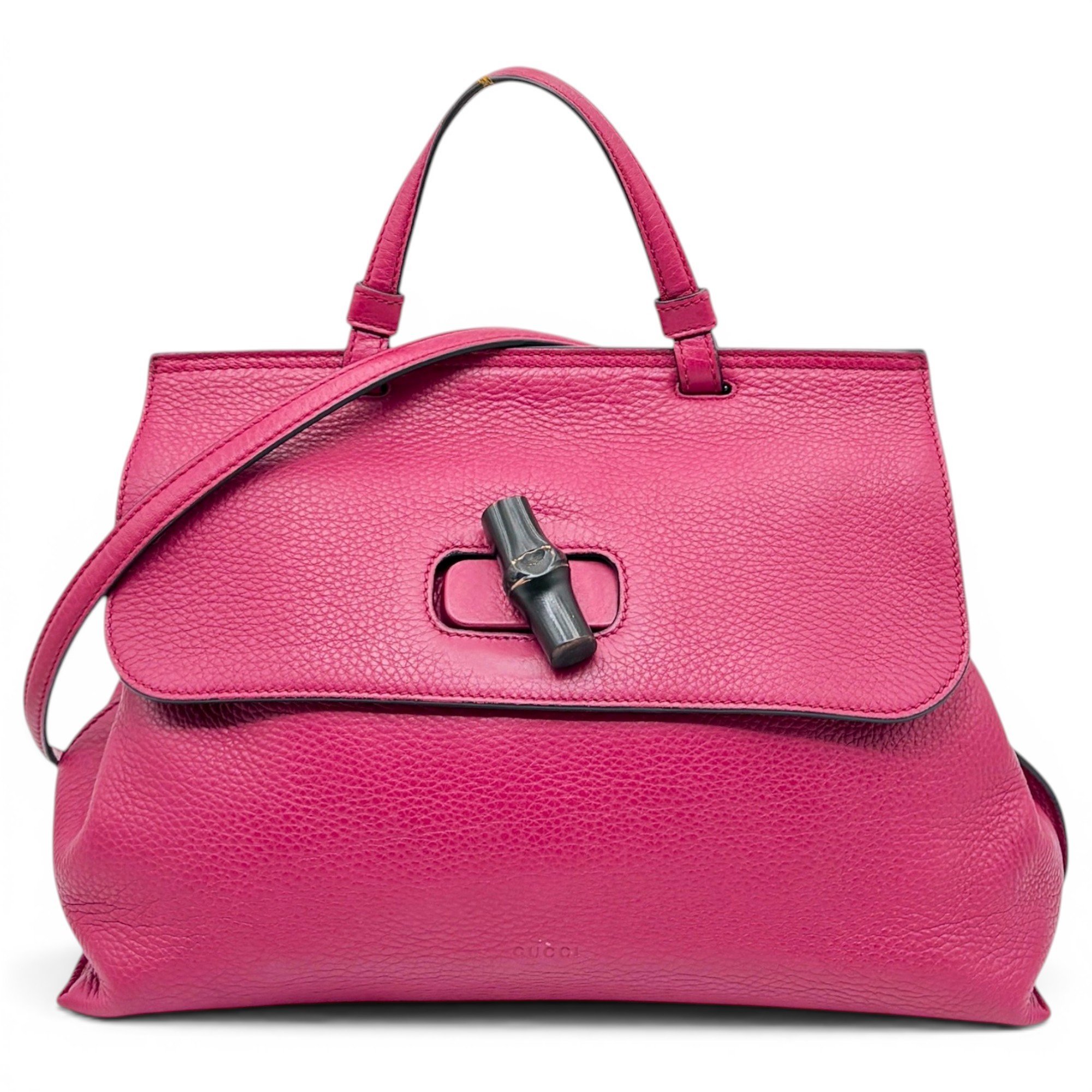 Bamboo Daily Top Handle pony-style calfskin handbag