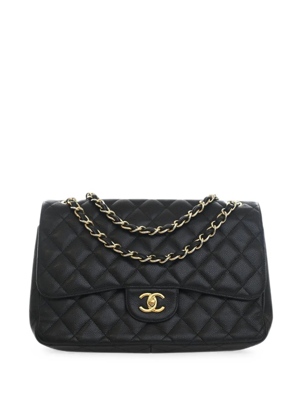 2012 Jumbo Classic Caviar Double Flap shoulder bag
