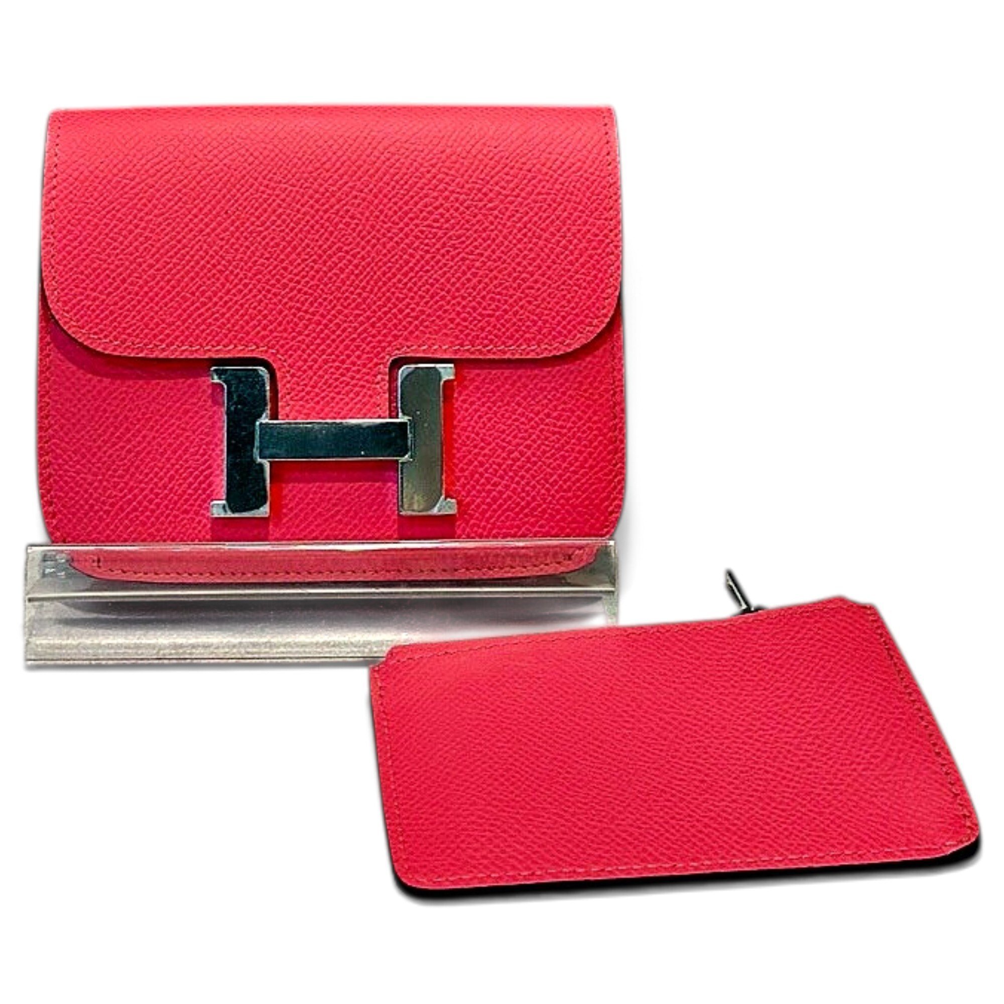 Leather clutch bag