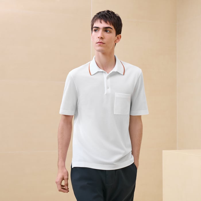 Blanc Polo "Piqûres Sellier"