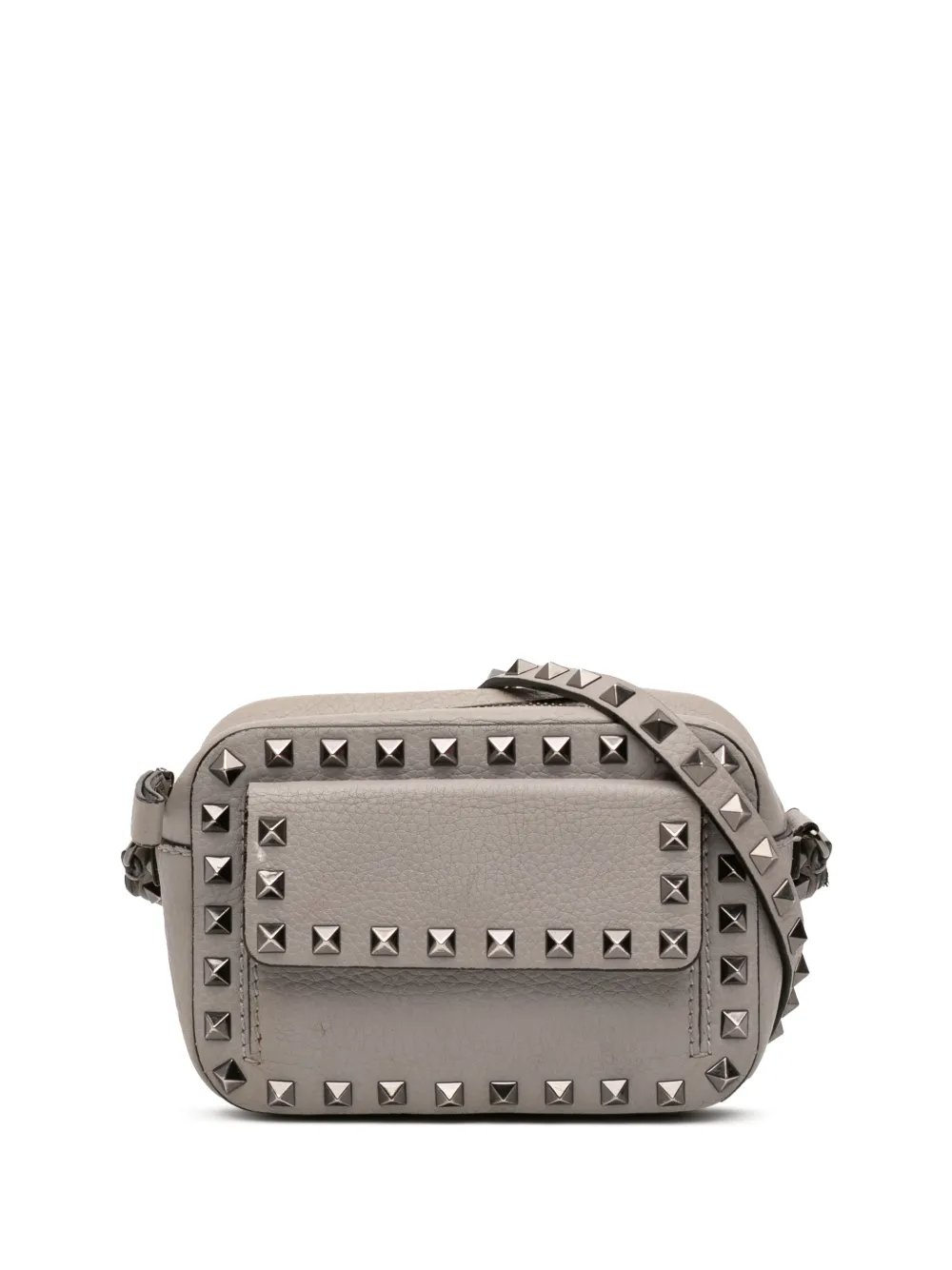 2018-2026 Pebbled Calfskin Rockstud Flap Pocket Camera Bag crossbody bag