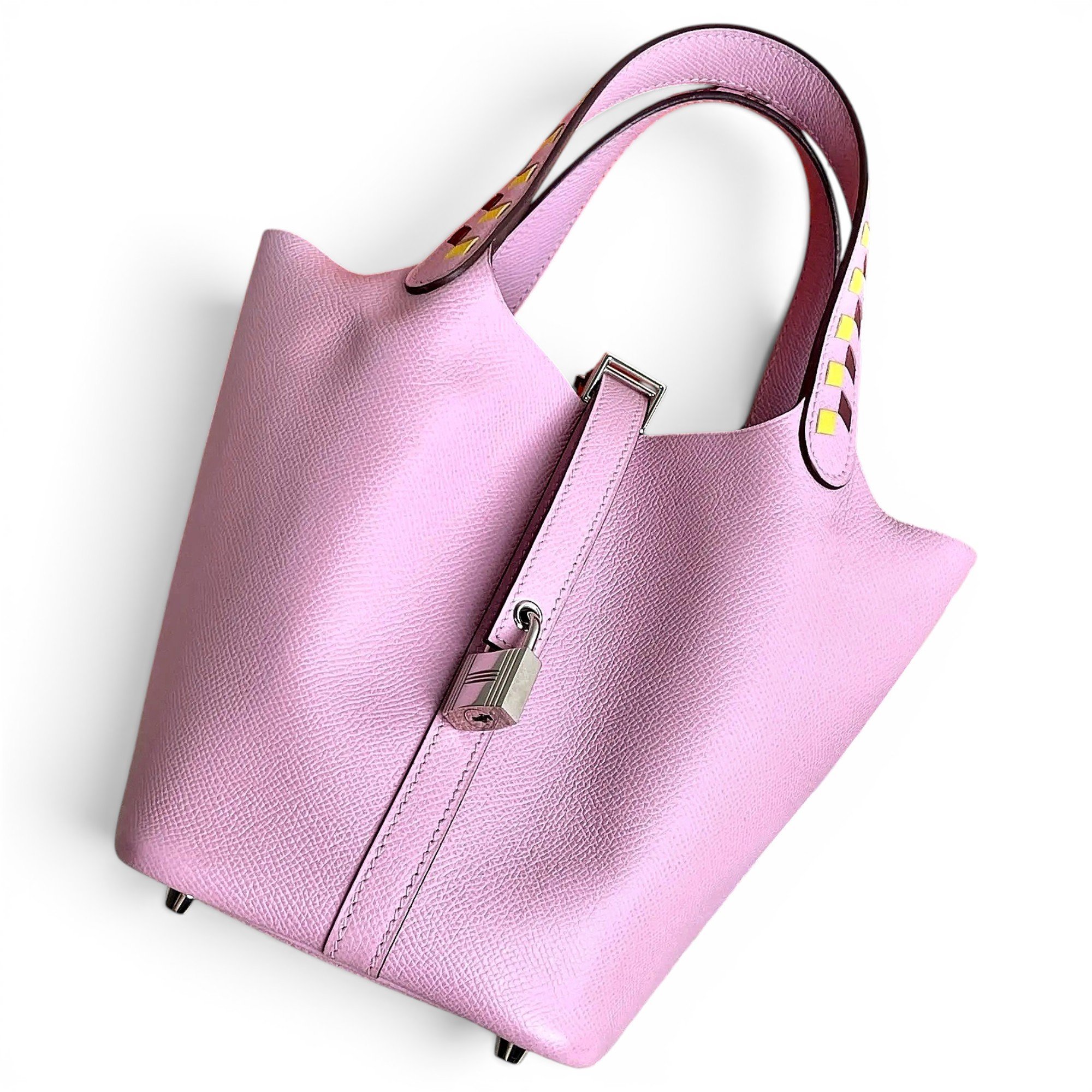 Picotin leather tote