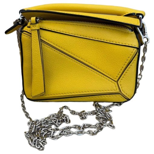 Puzzle leather handbag