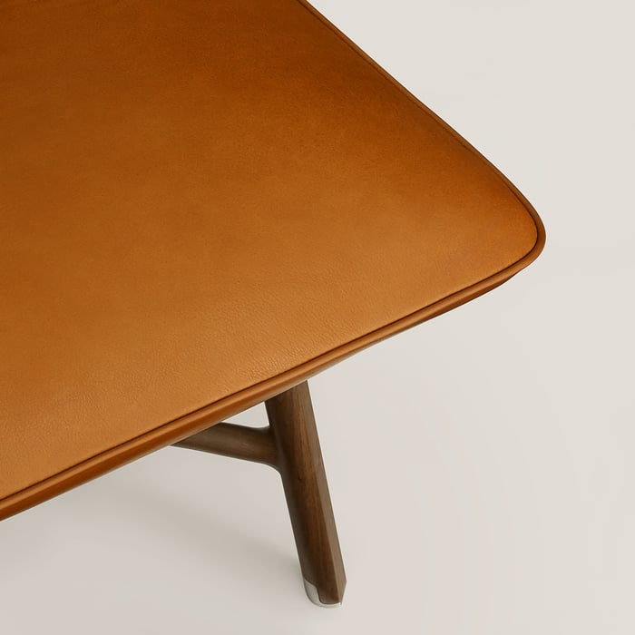 Fauve Les Necessaires d'Hermès "Carre d'Assise" Low Stool, High Model
