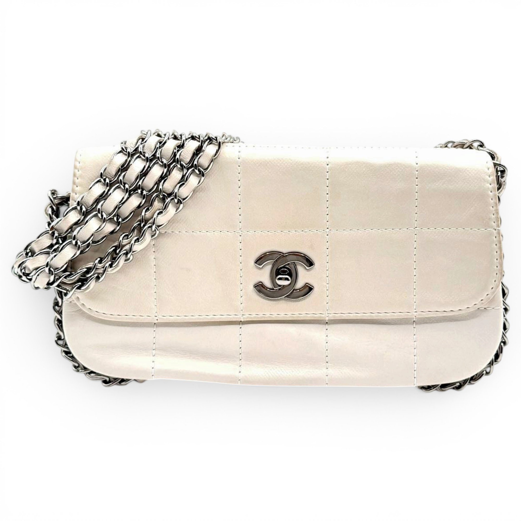 East West Chocolate Bar leather handbag