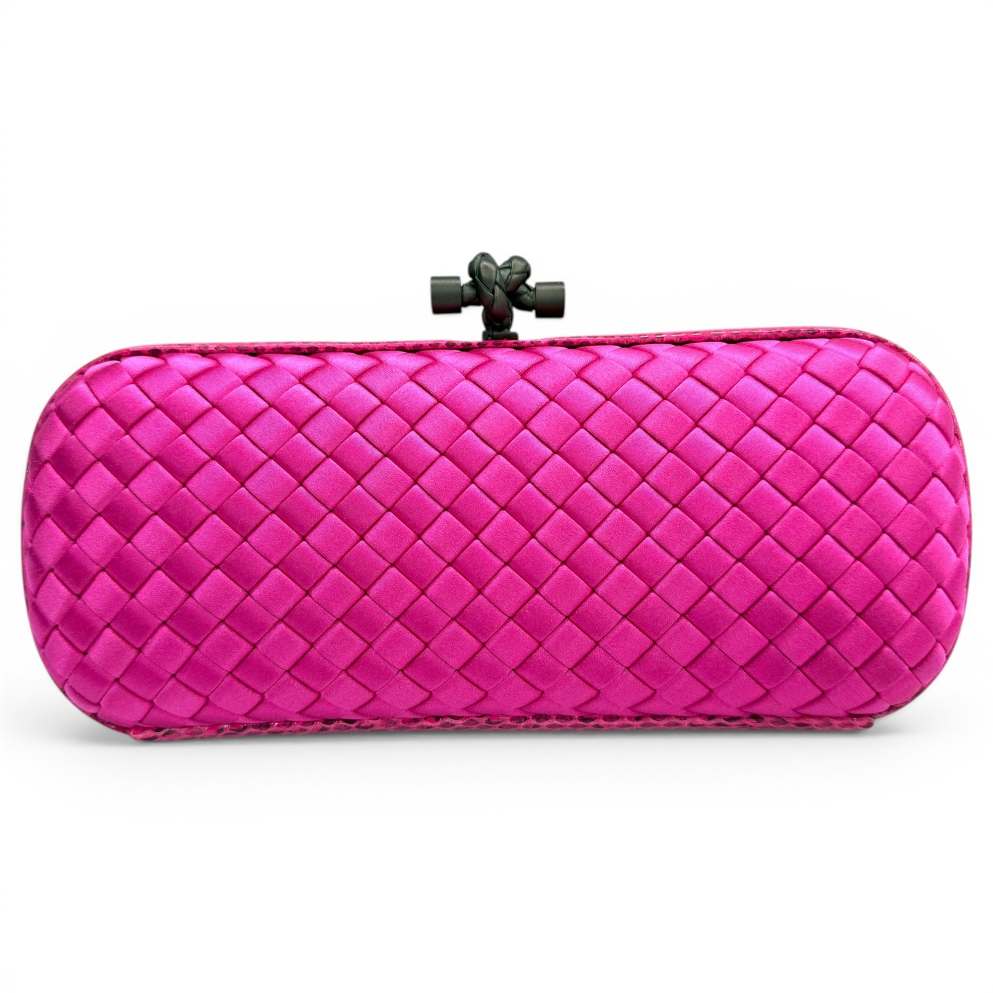Pochette Knot leather clutch bag
