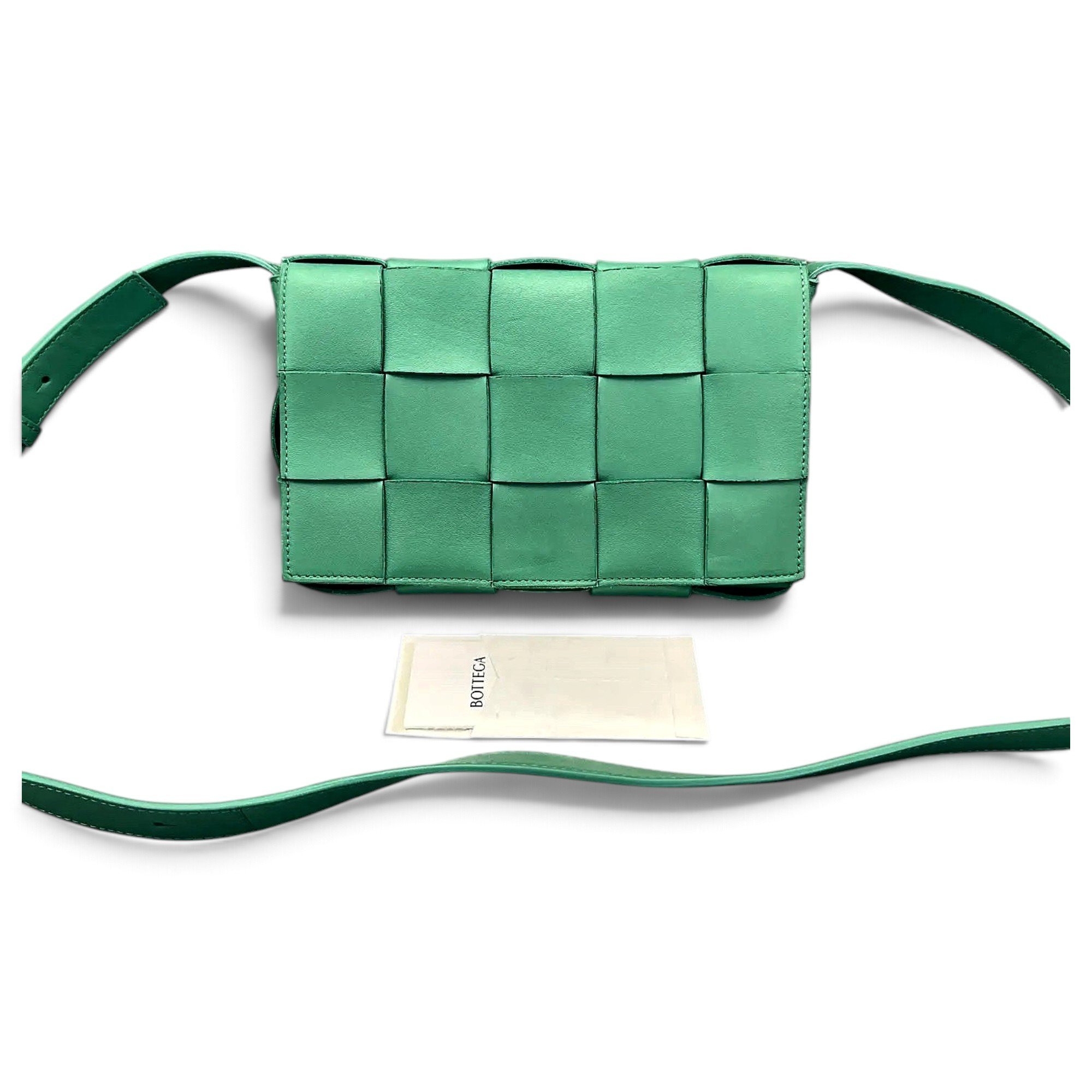 Cassette leather crossbody bag