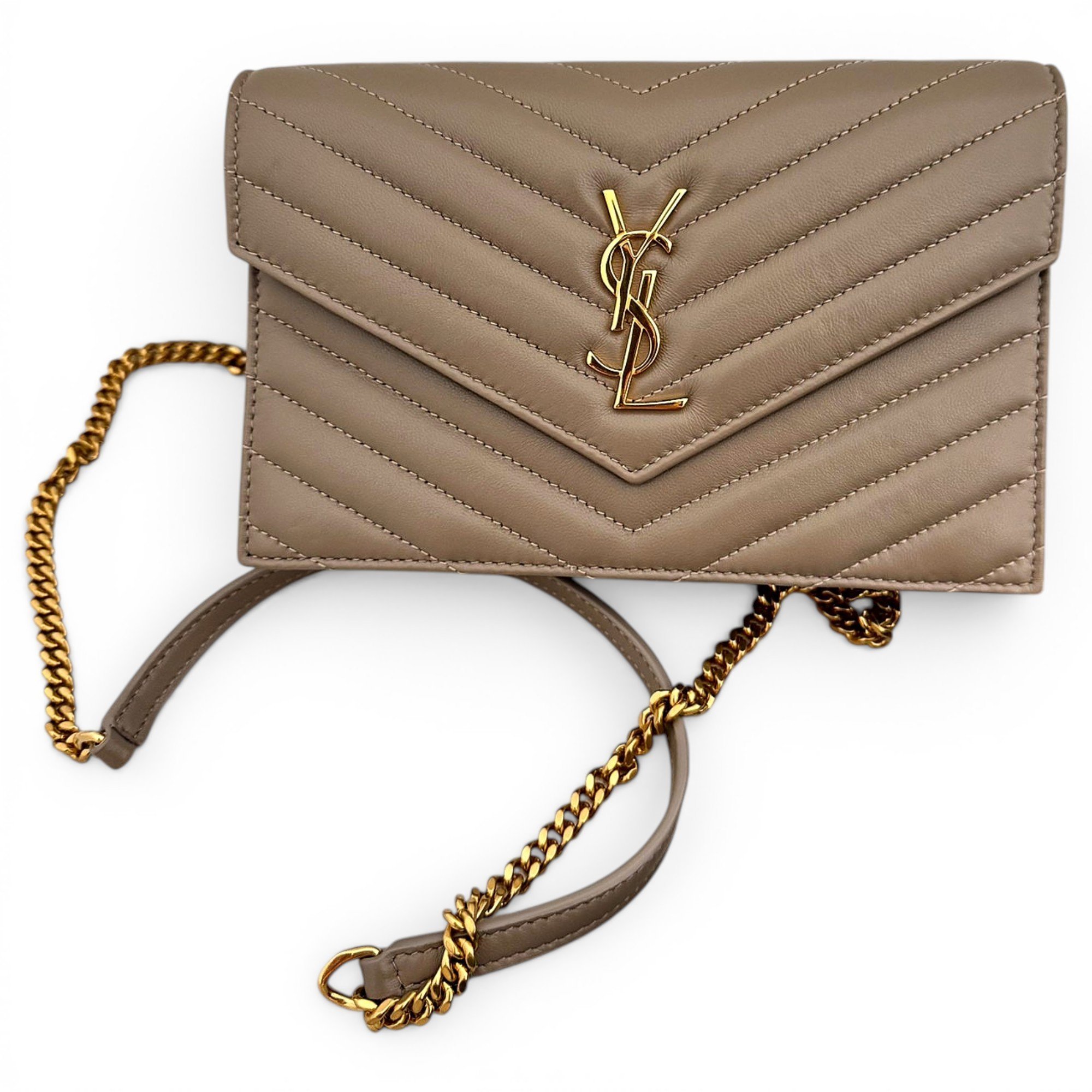 Leather clutch bag