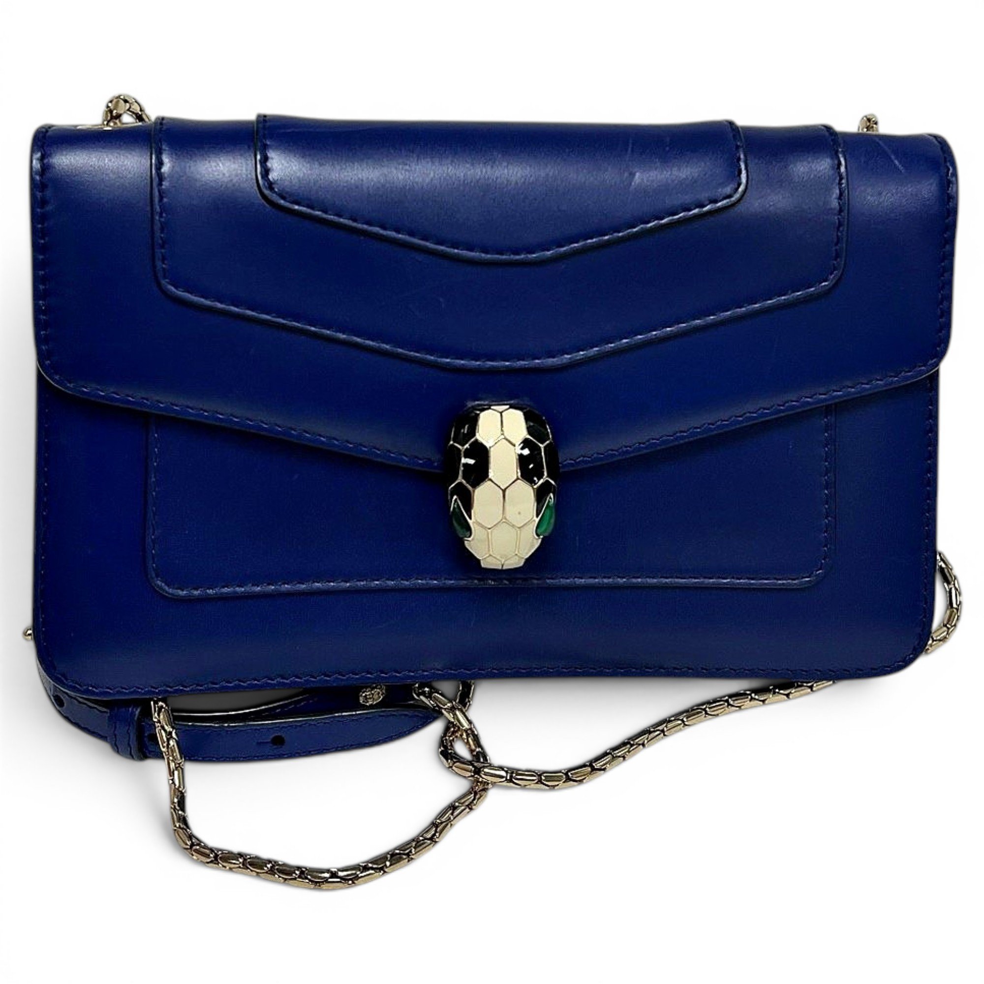 Serpenti leather handbag