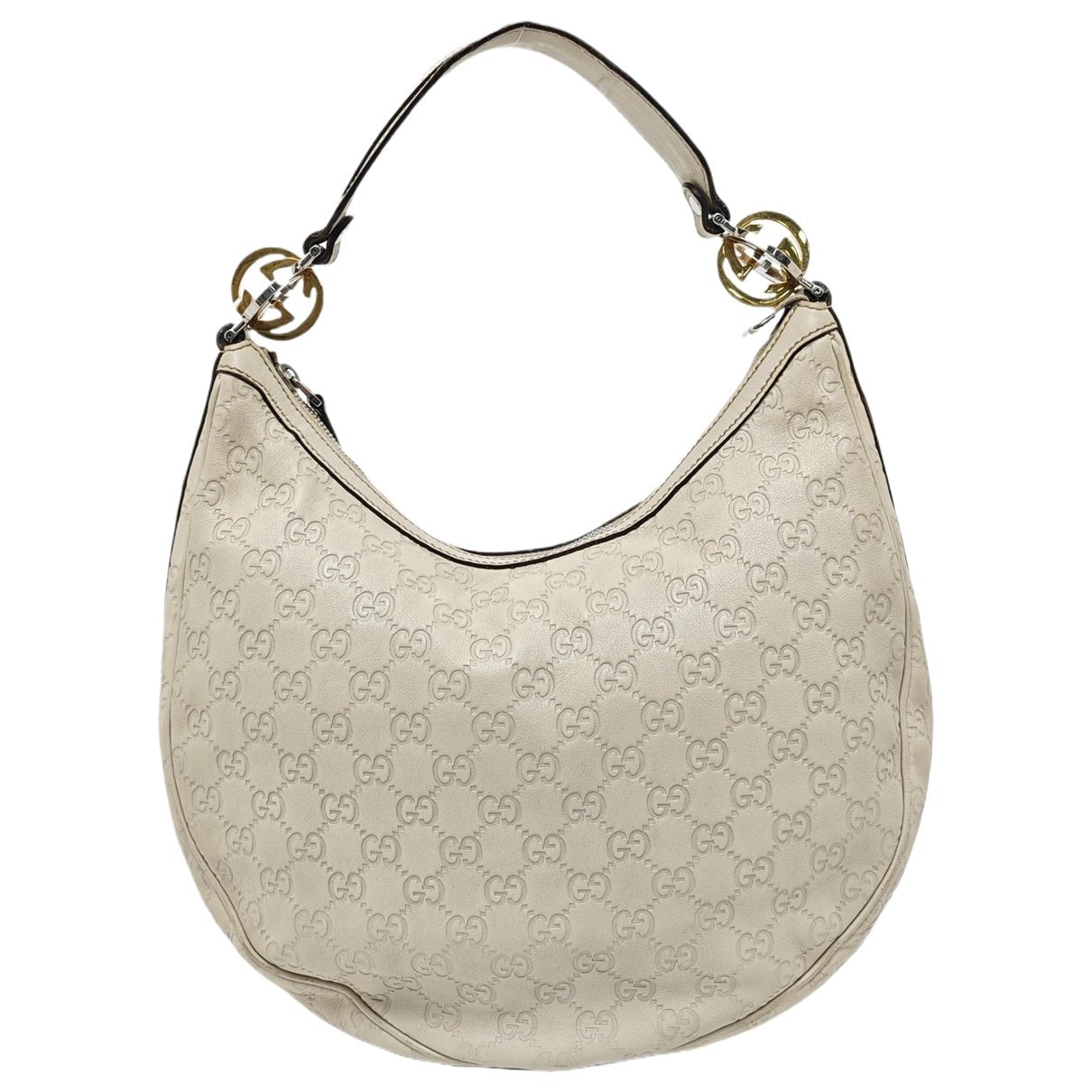 Attache leather handbag