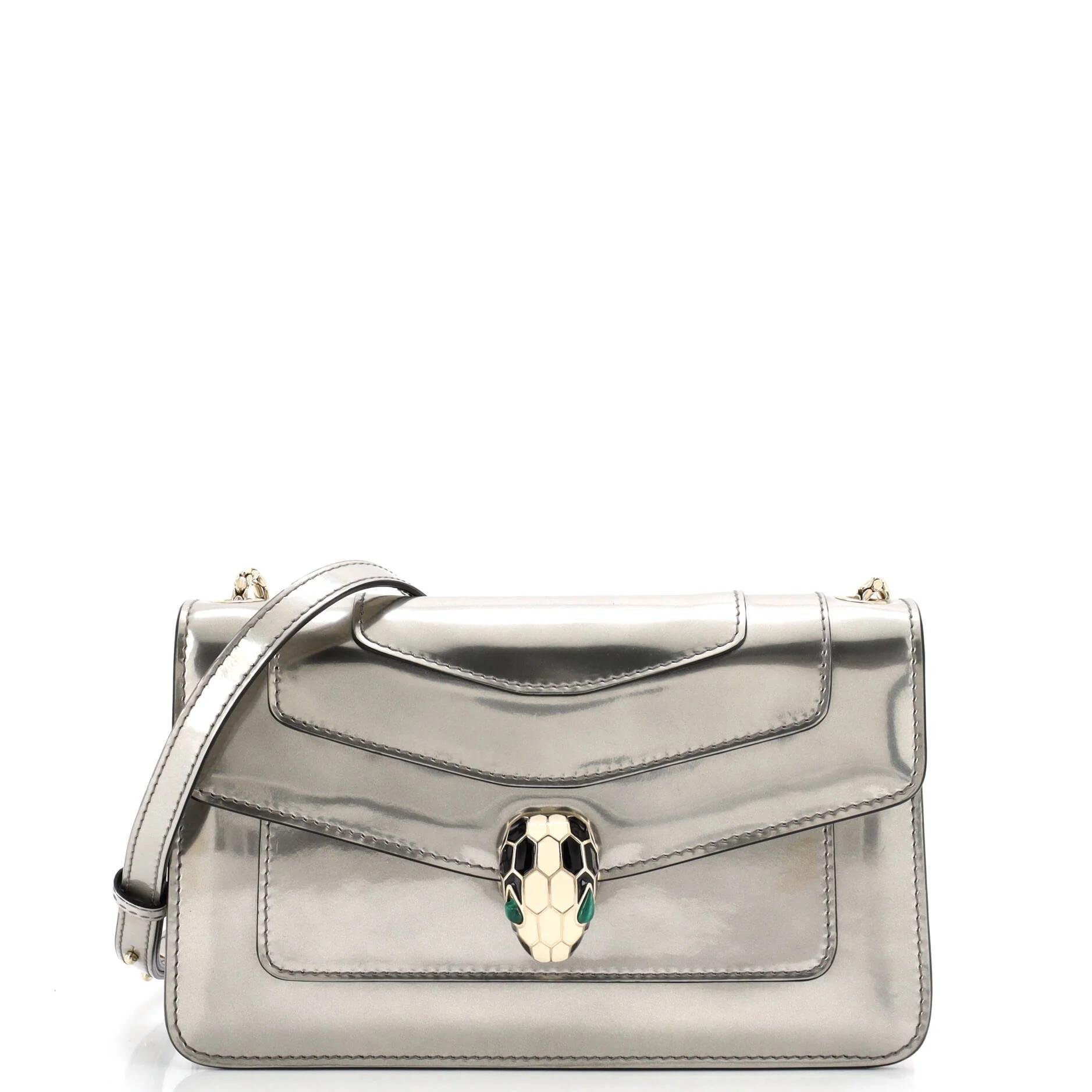 Patent leather handbag