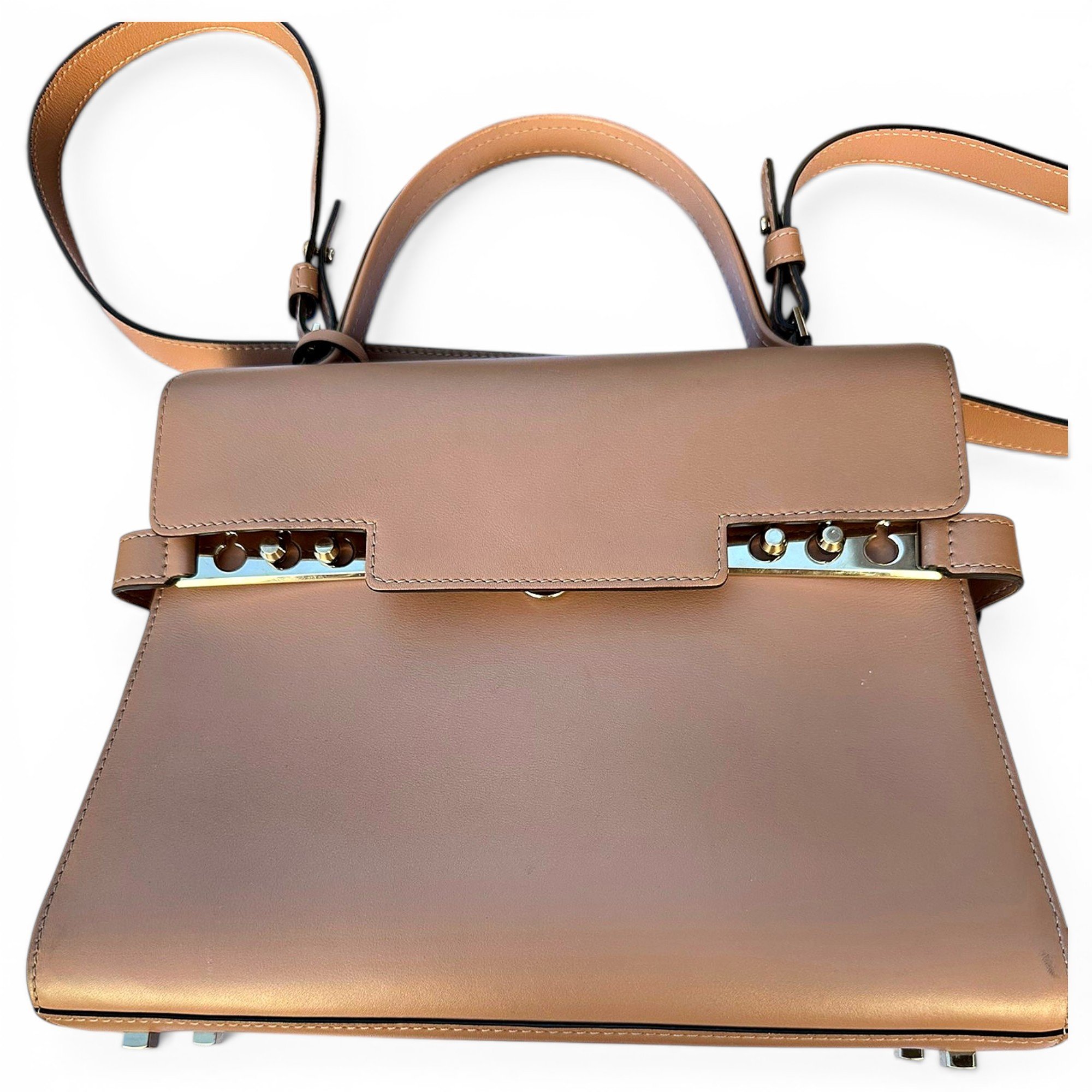 Tempête leather clutch bag