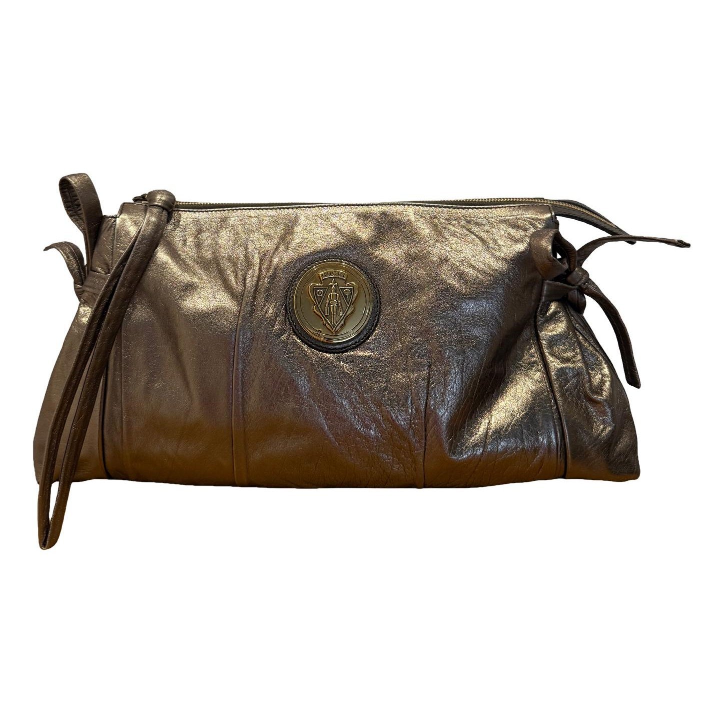 Hysteria leather clutch bag