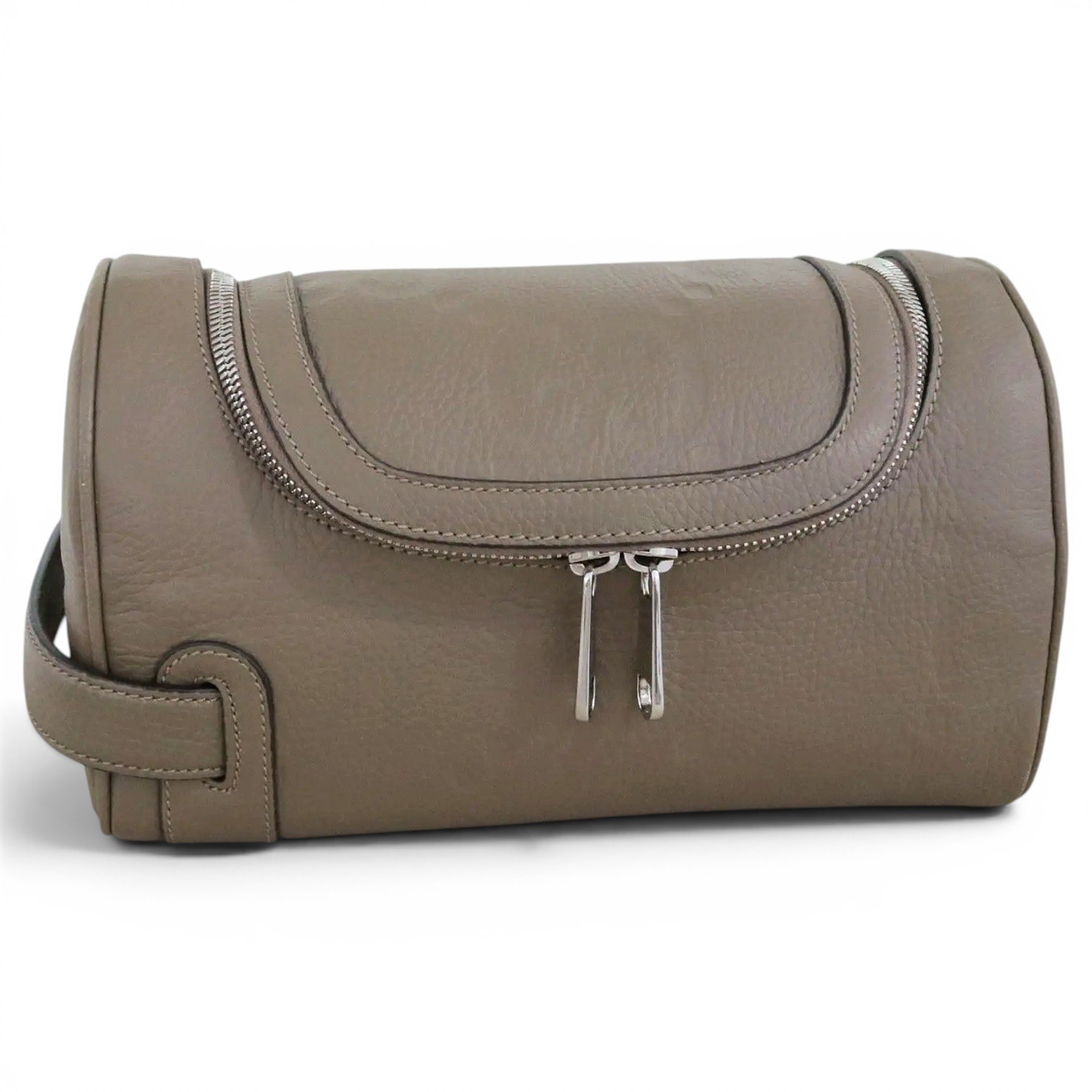 Leather clutch bag