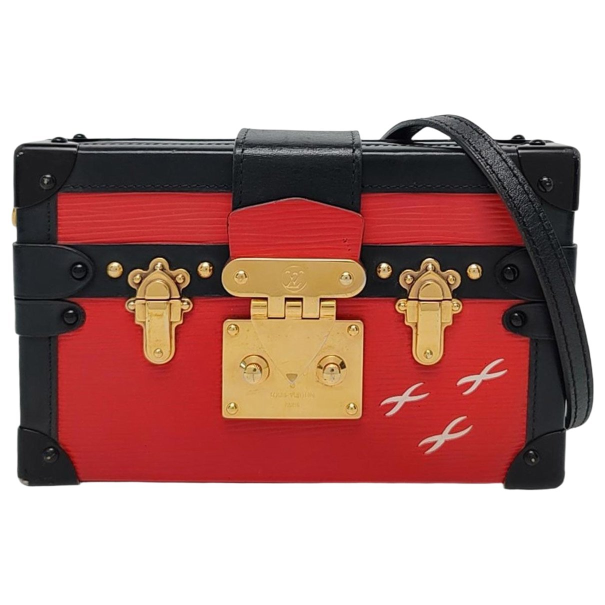 Petite Malle leather crossbody bag