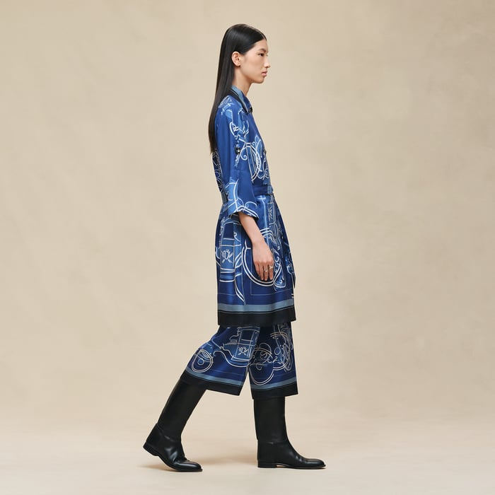 Bleu Lagune "Ex-libris a Main Levee" Dress