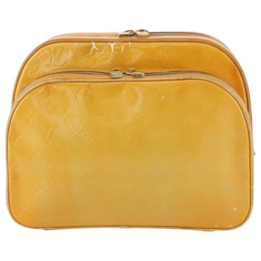Patent leather backpack
