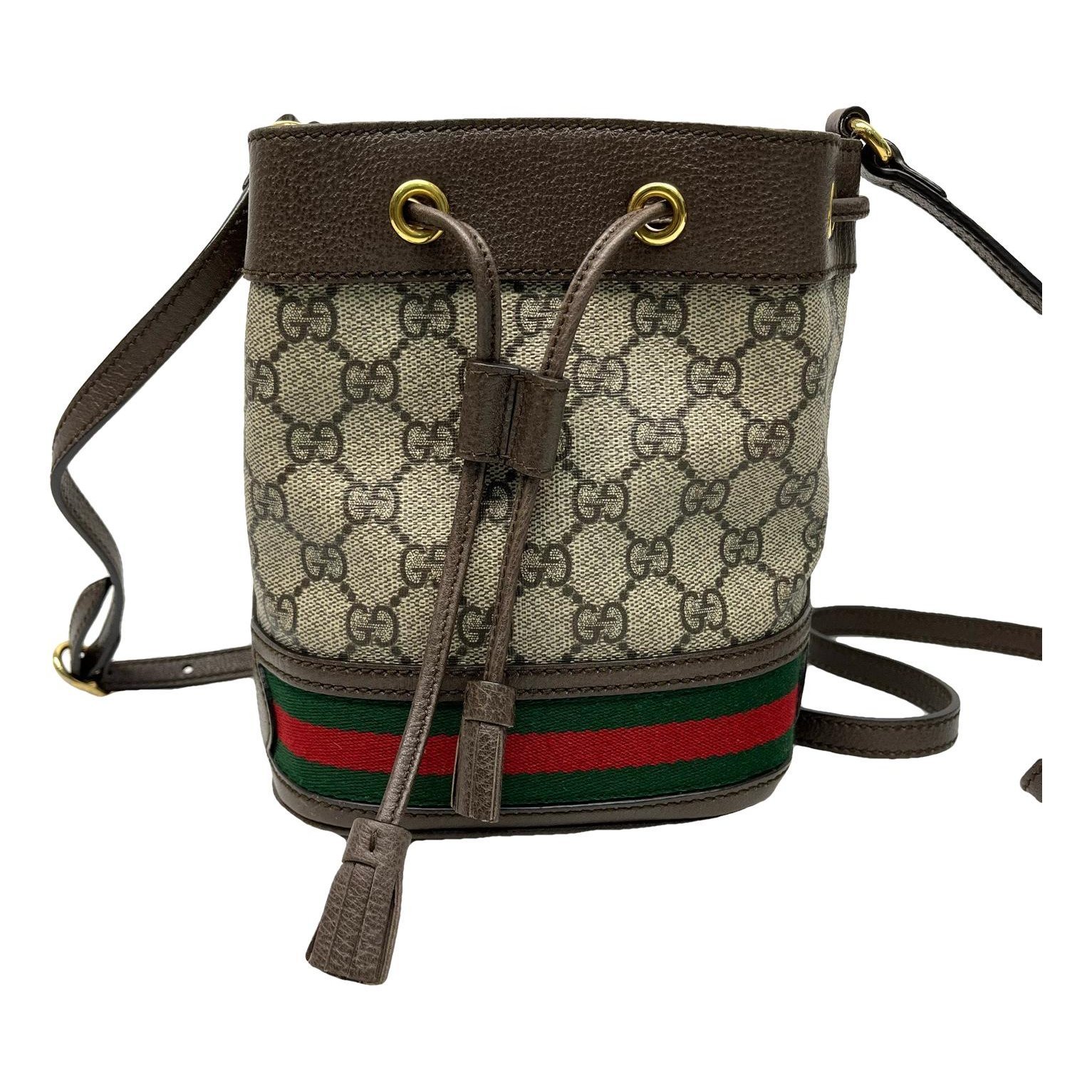 Ophidia Bucket leather handbag
