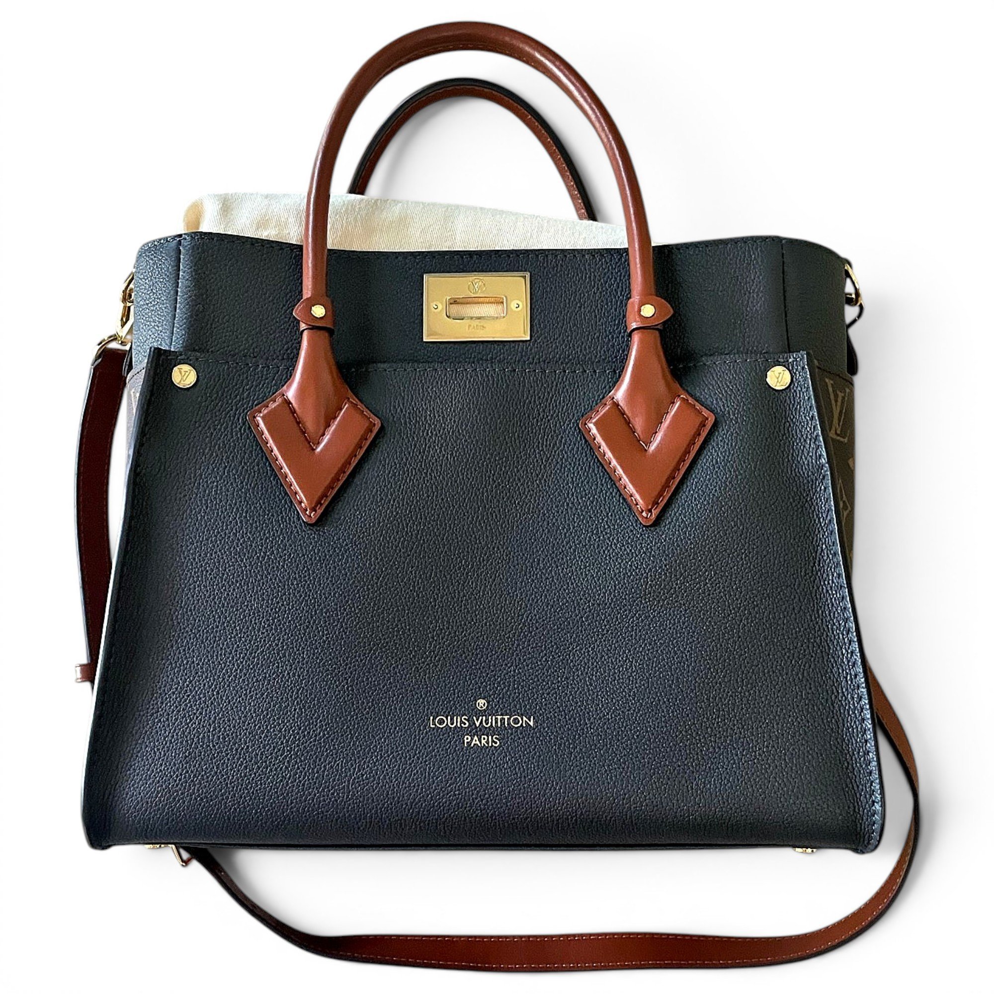 On My Side leather tote