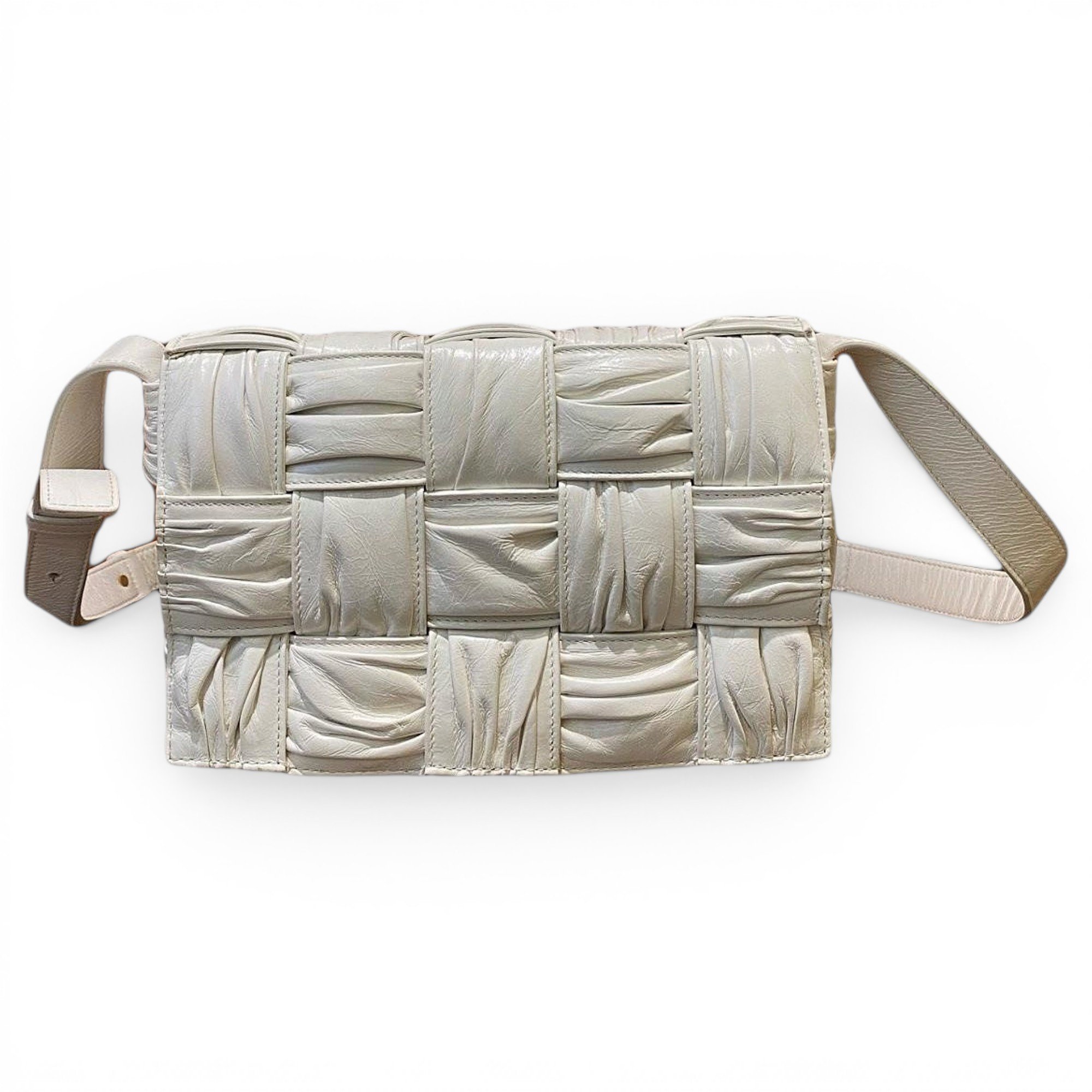 Cassette leather handbag