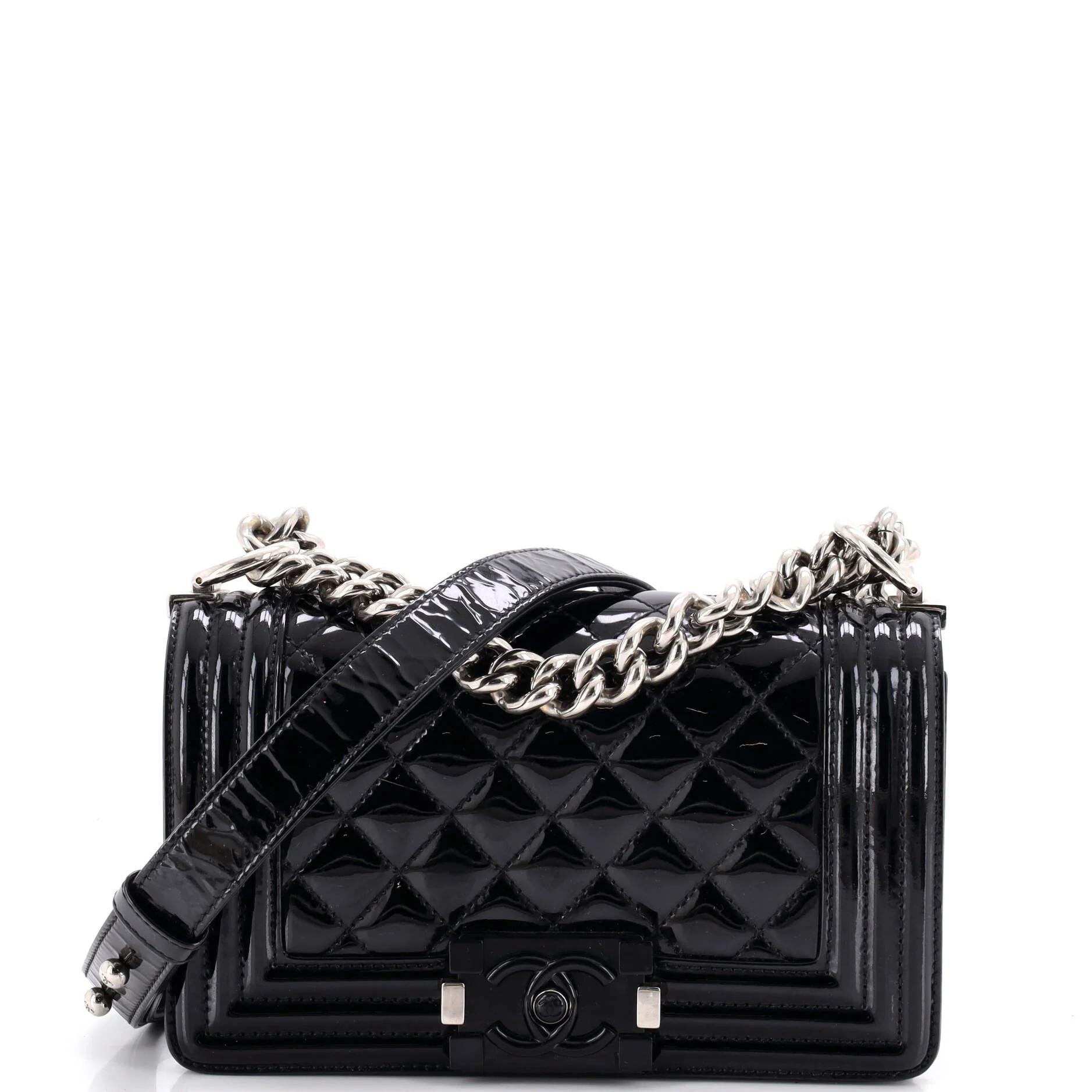 Boy patent leather crossbody bag