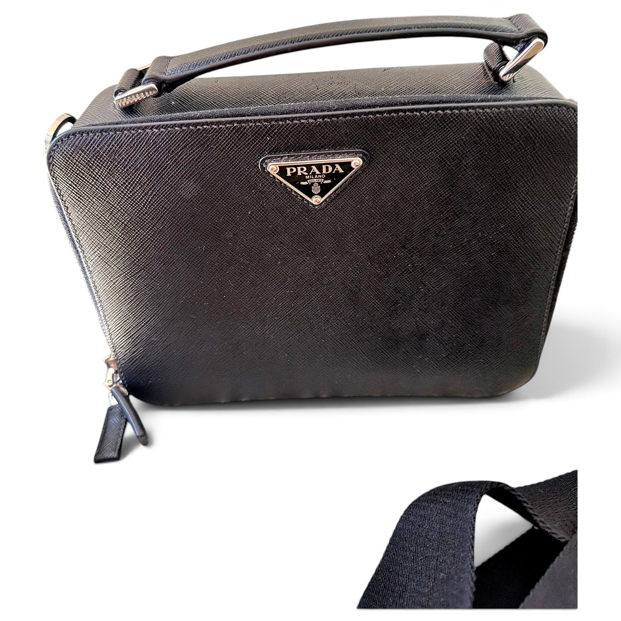 Prada Pocket leather crossbody bag