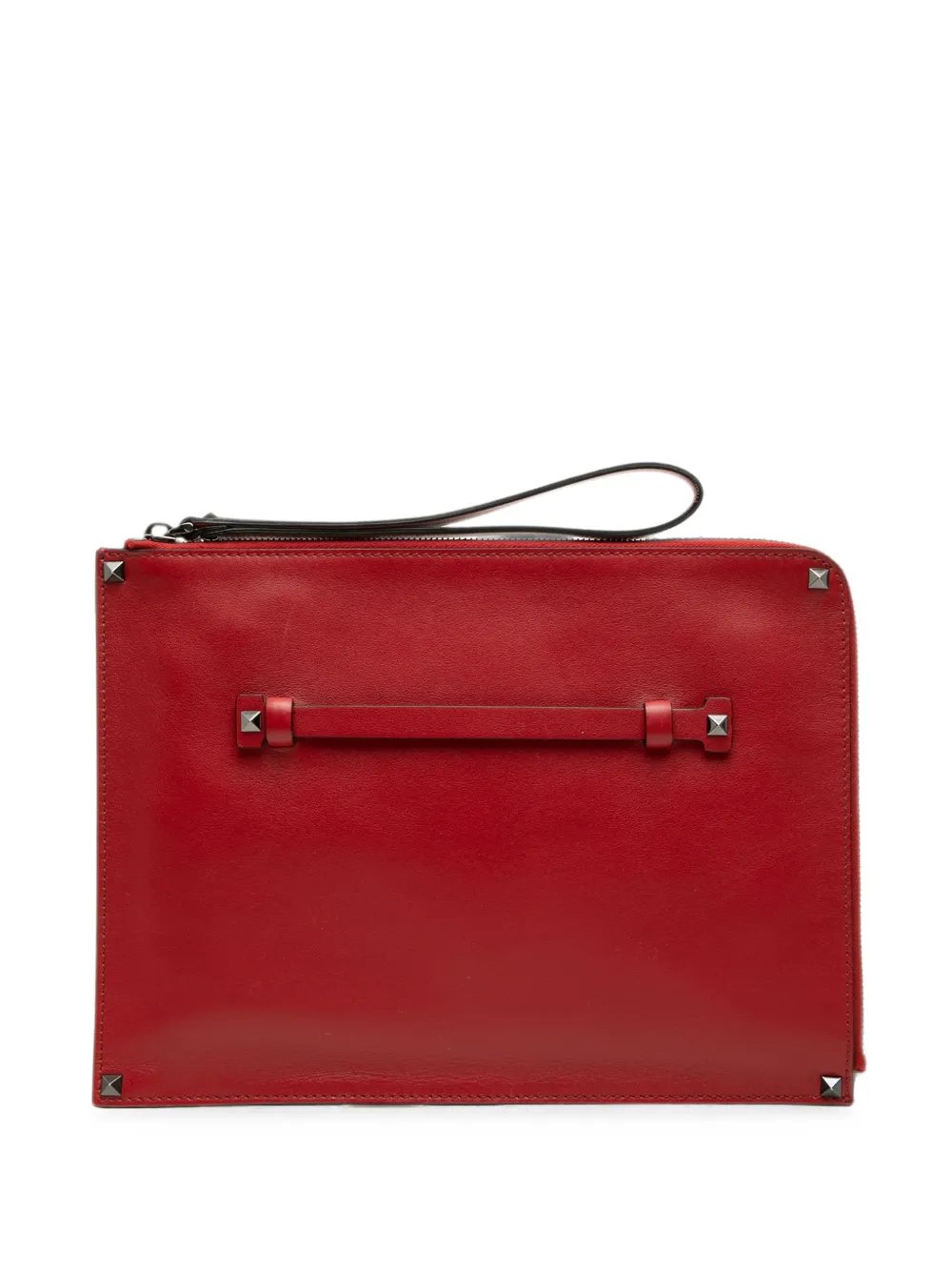 2000-2017 Leather Rockstud Wristlet clutch bag