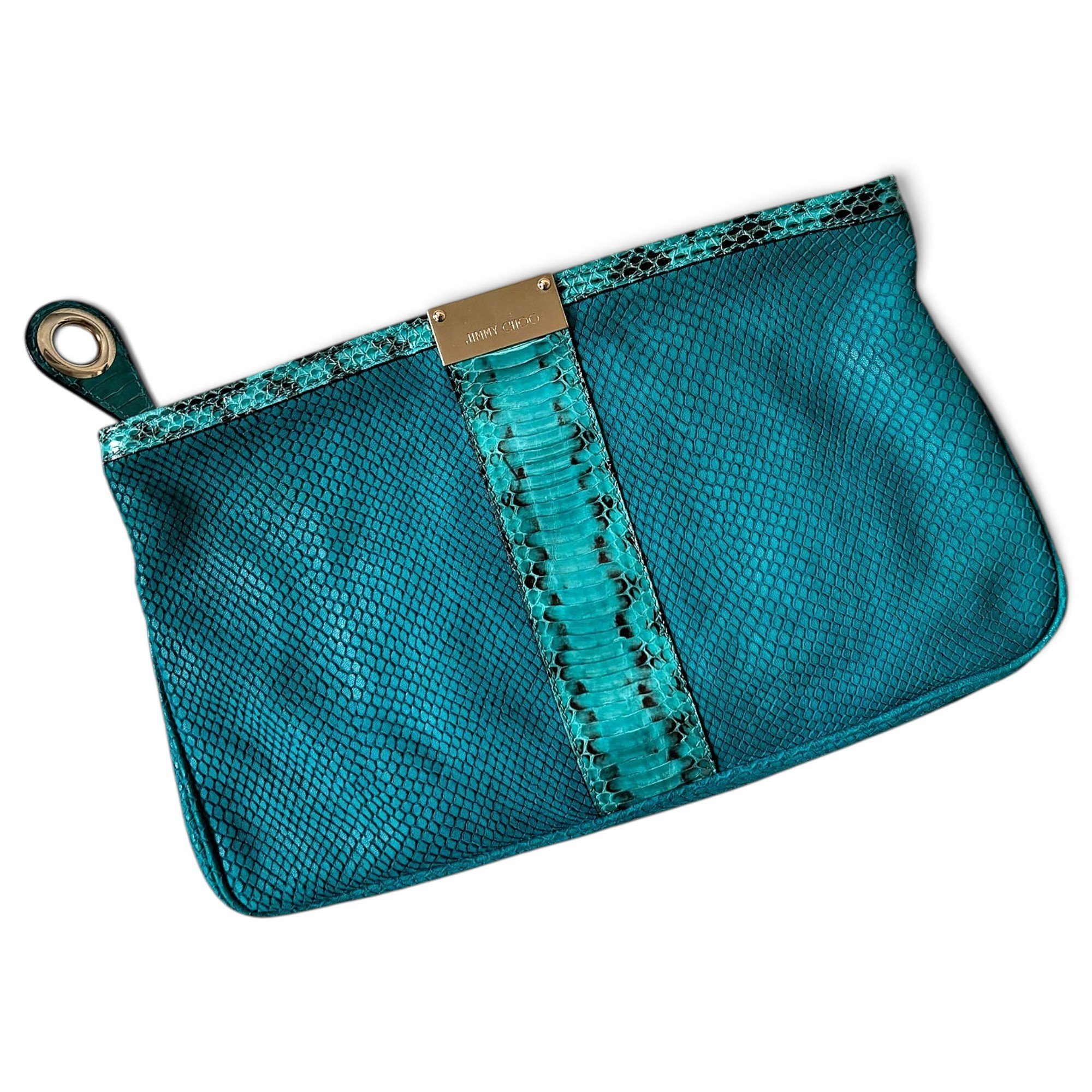 Leather clutch bag