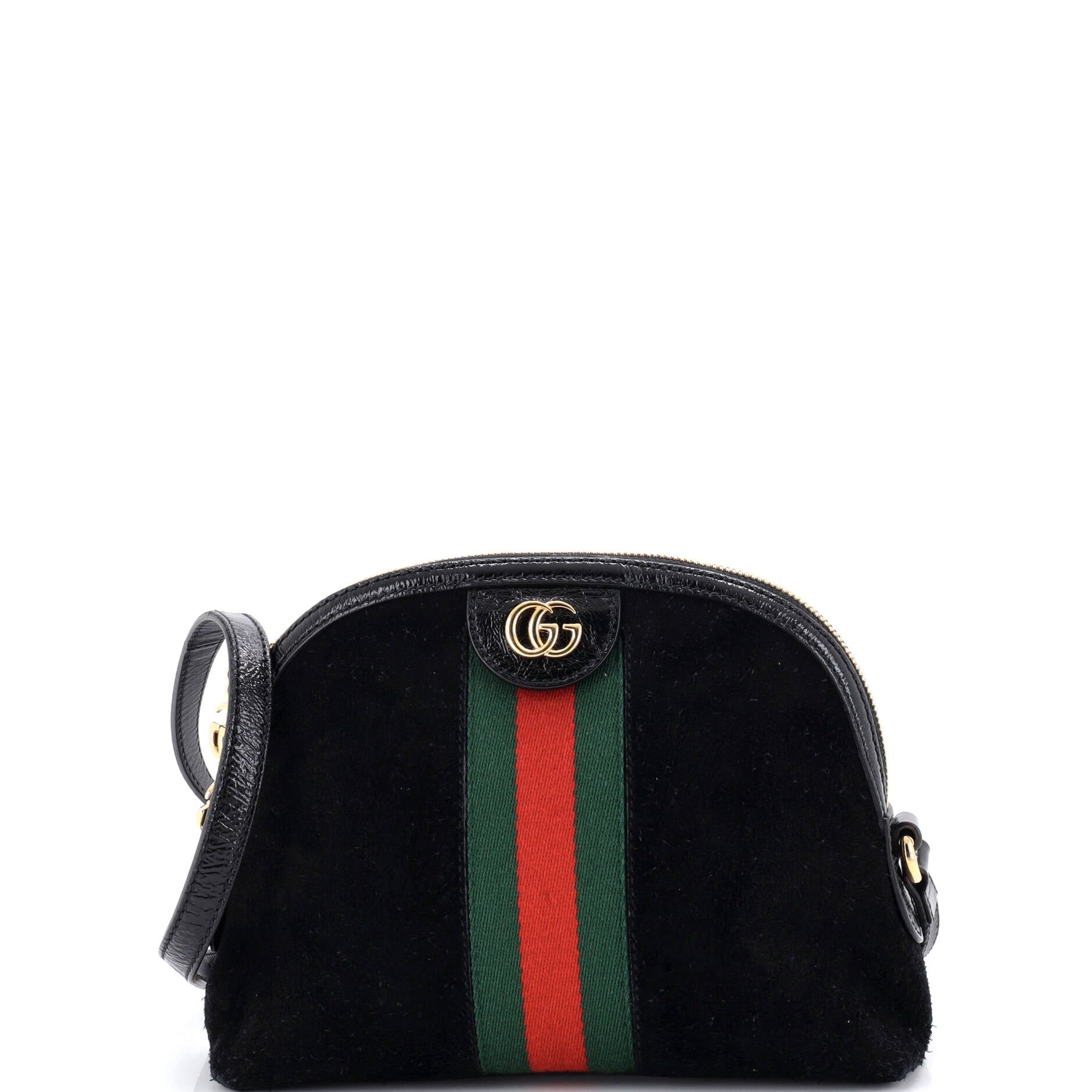 Gucci Ophidia Dome Shoulder Bag Suede Small