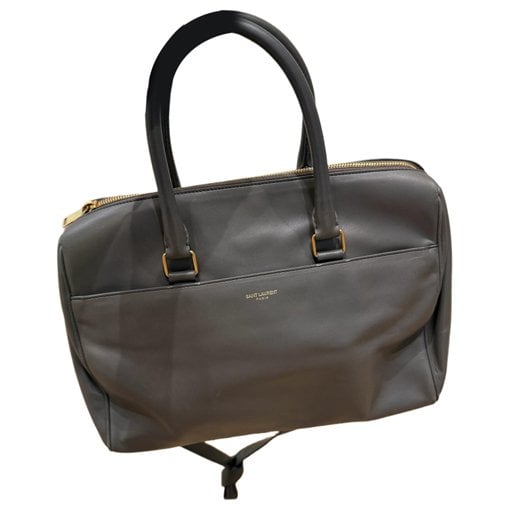 Duffle leather satchel