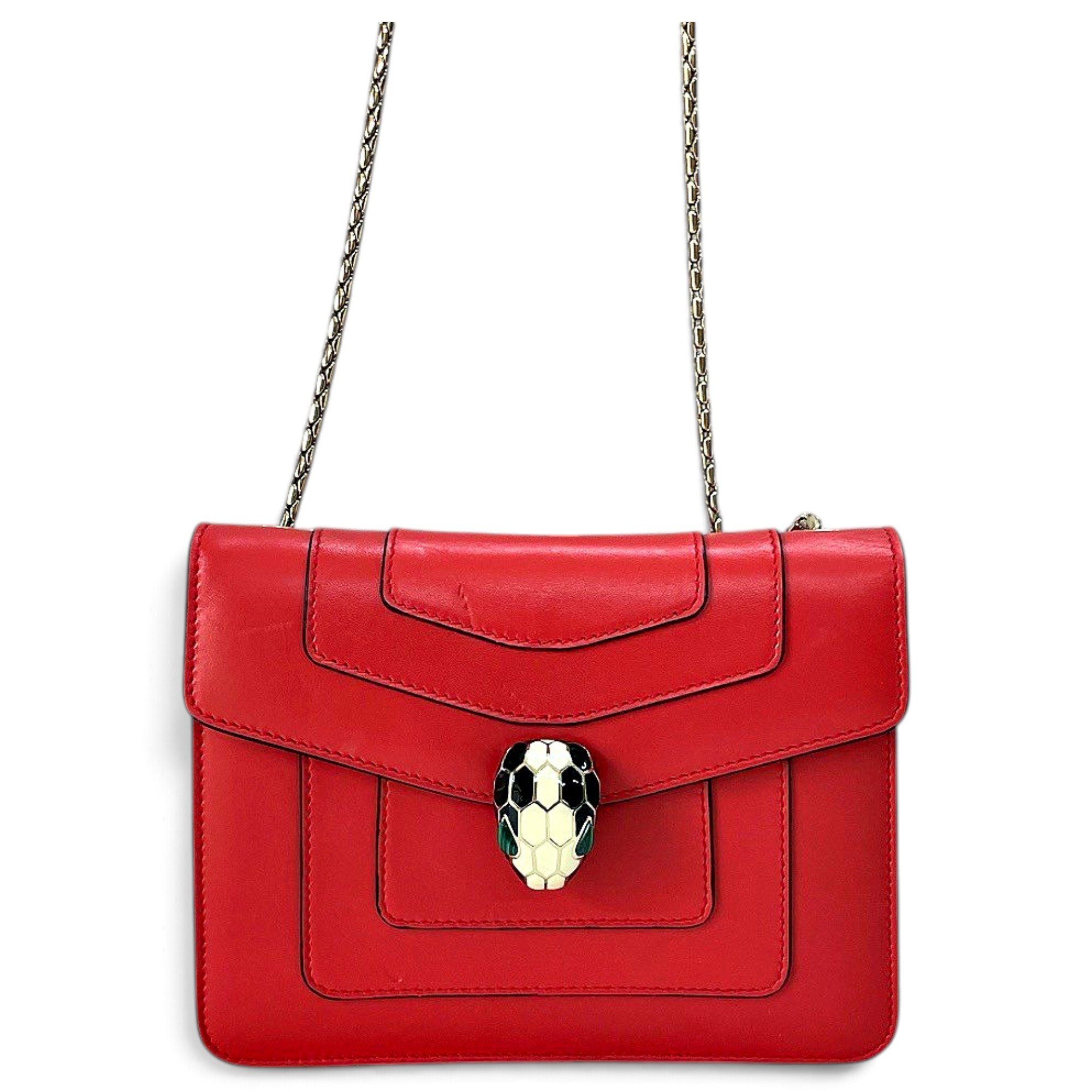 Serpenti leather crossbody bag