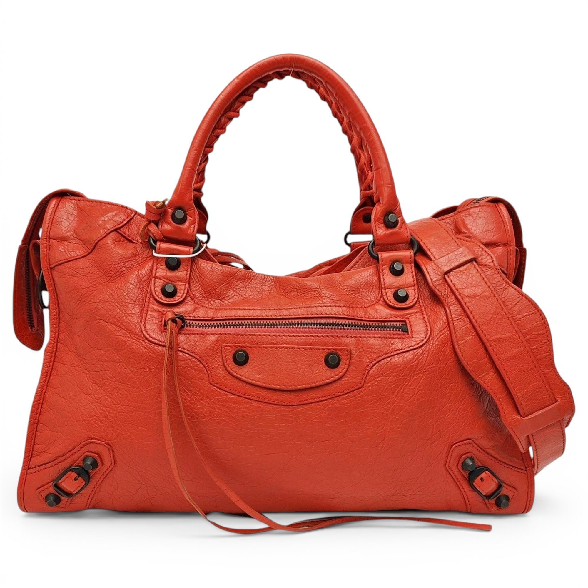 Leather handbag