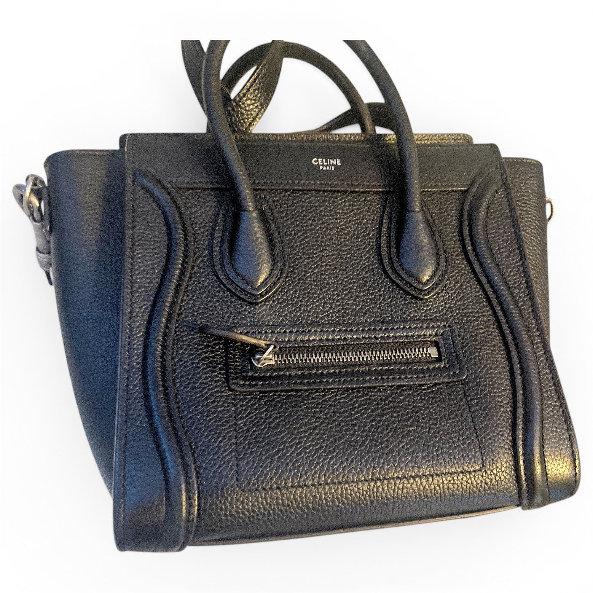 Nano Luggage leather crossbody bag