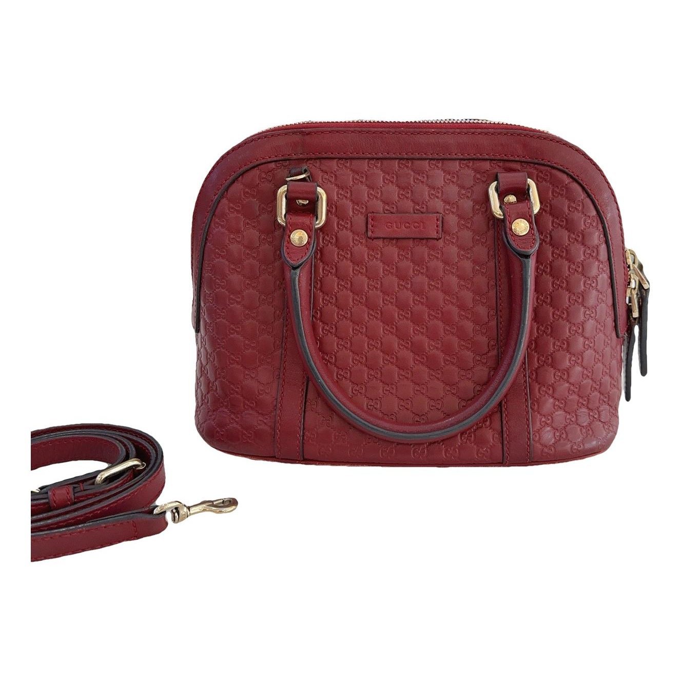 Dôme leather handbag