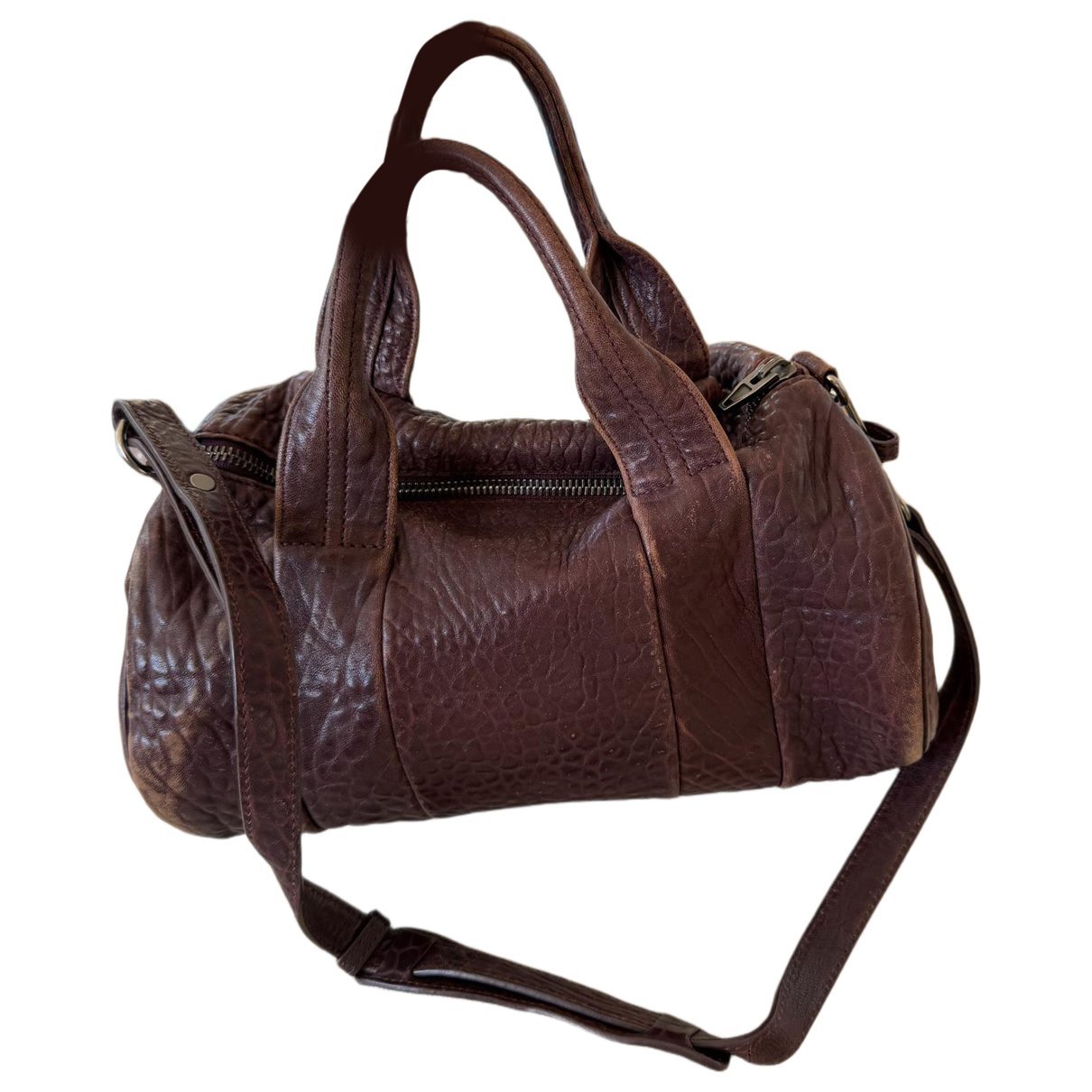 Rocco leather bowling bag