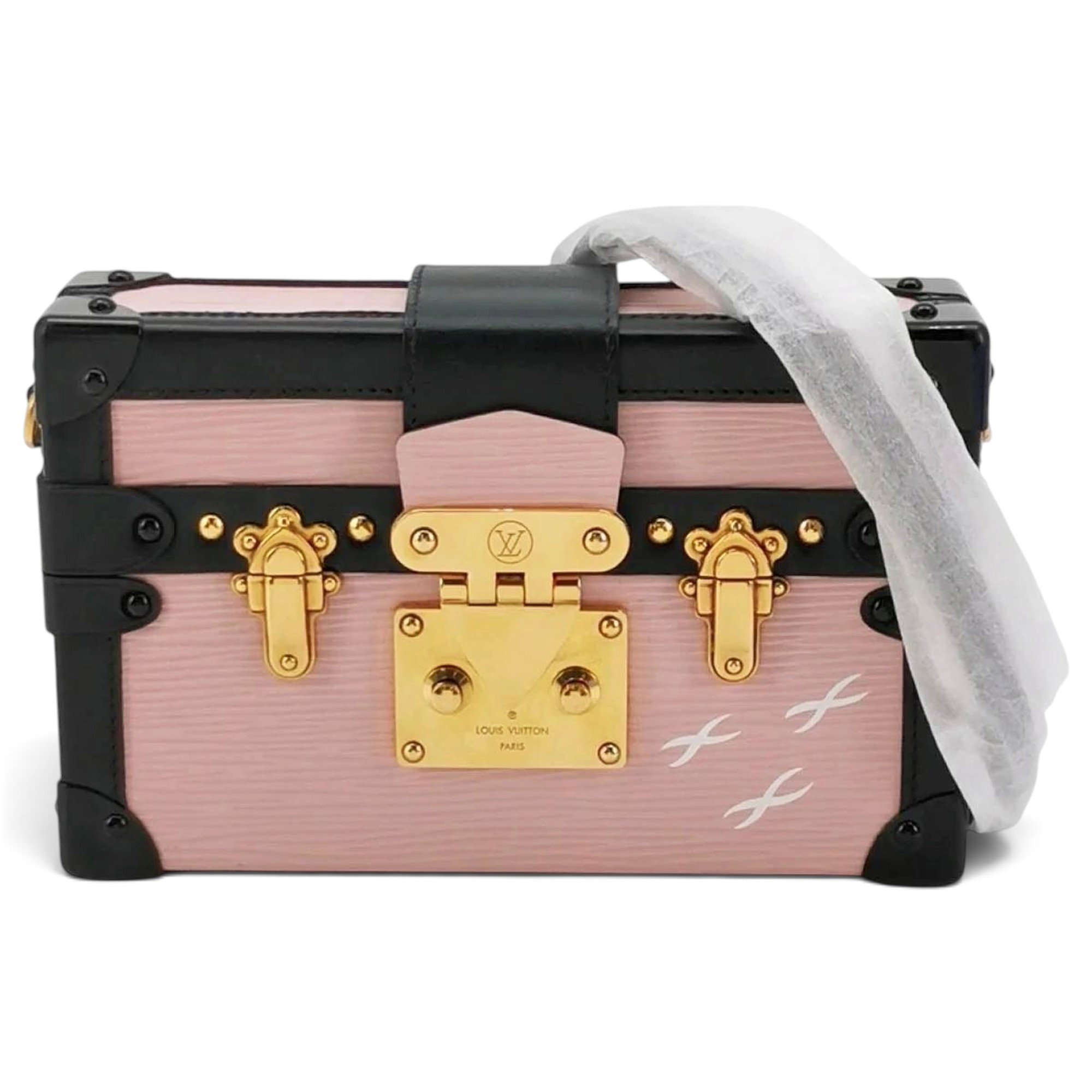 Petite Malle leather crossbody bag
