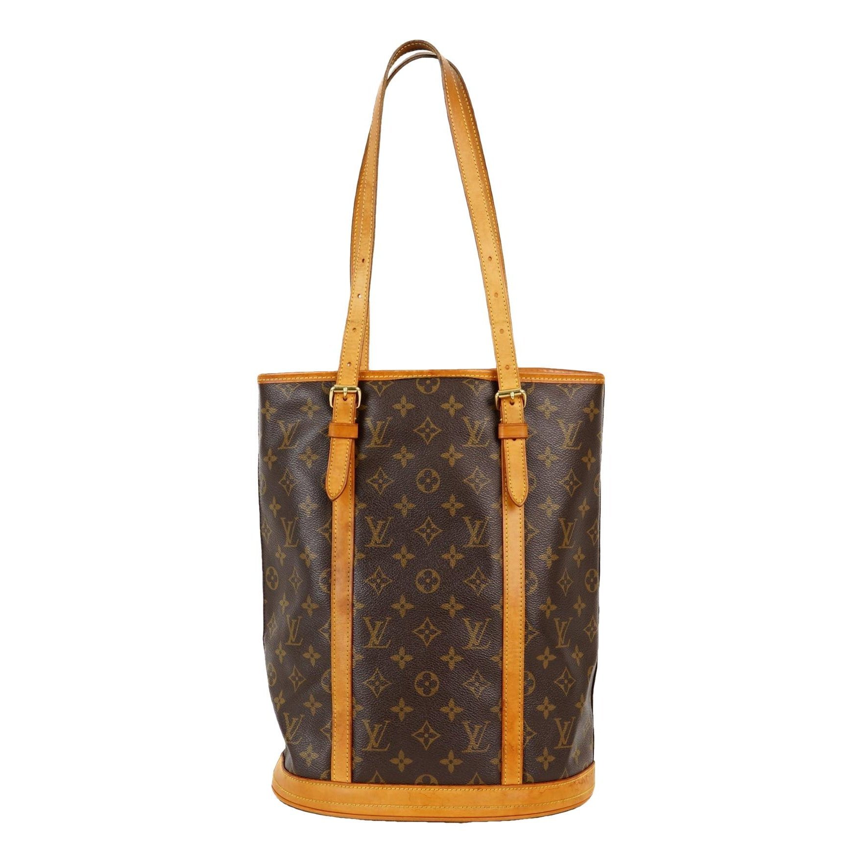 Bucket leather handbag