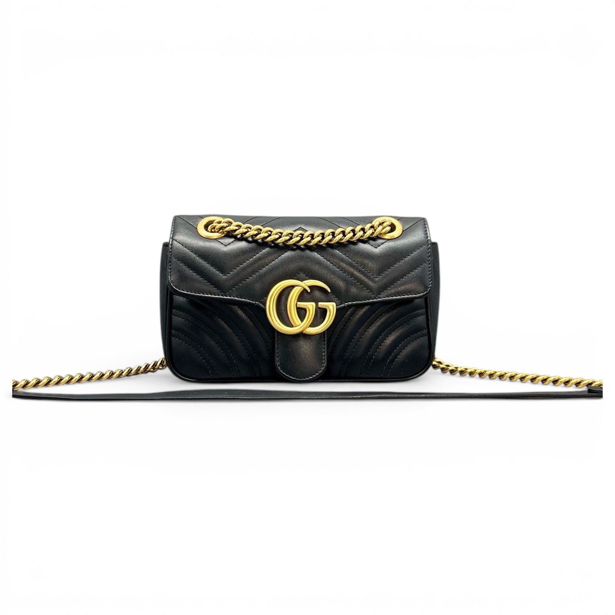 GG Marmont Flap leather handbag