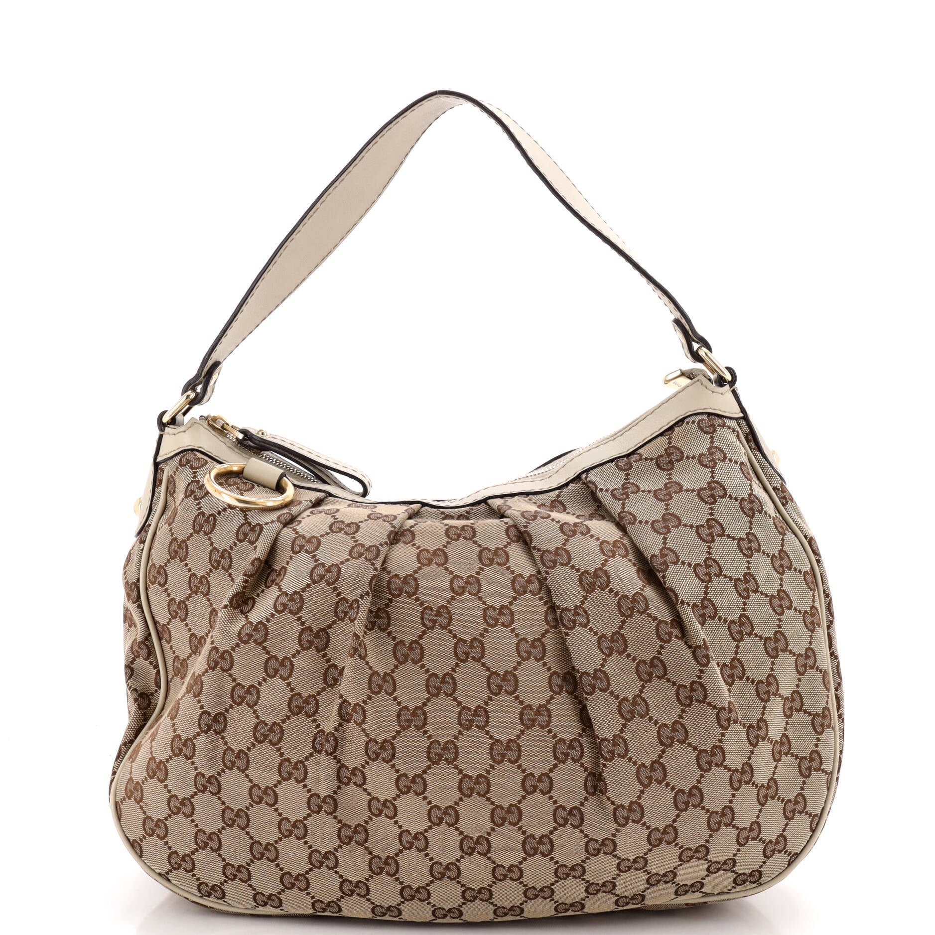 Sukey Hobo GG Canvas with Leather Medium