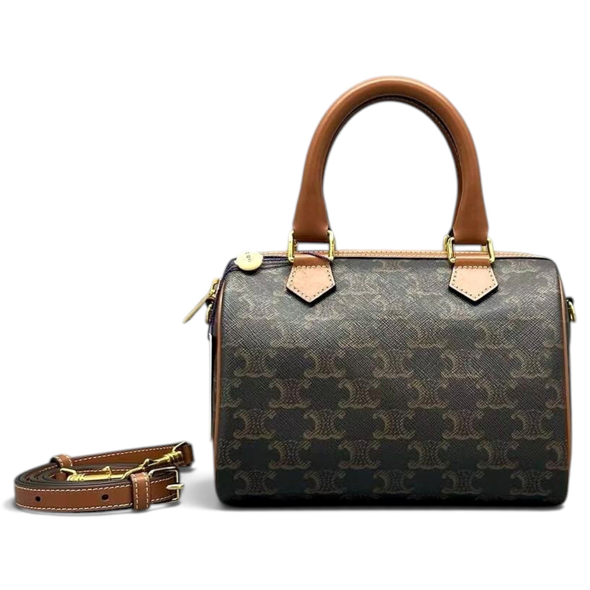 Leather bowling bag