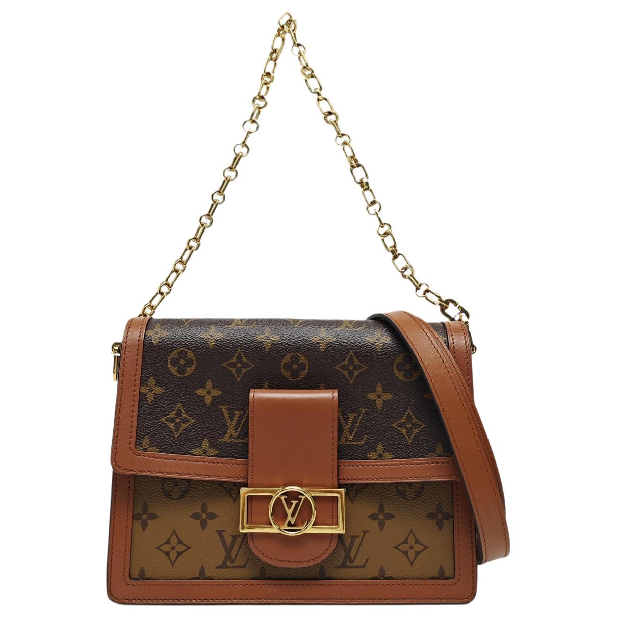 Dauphine leather crossbody bag