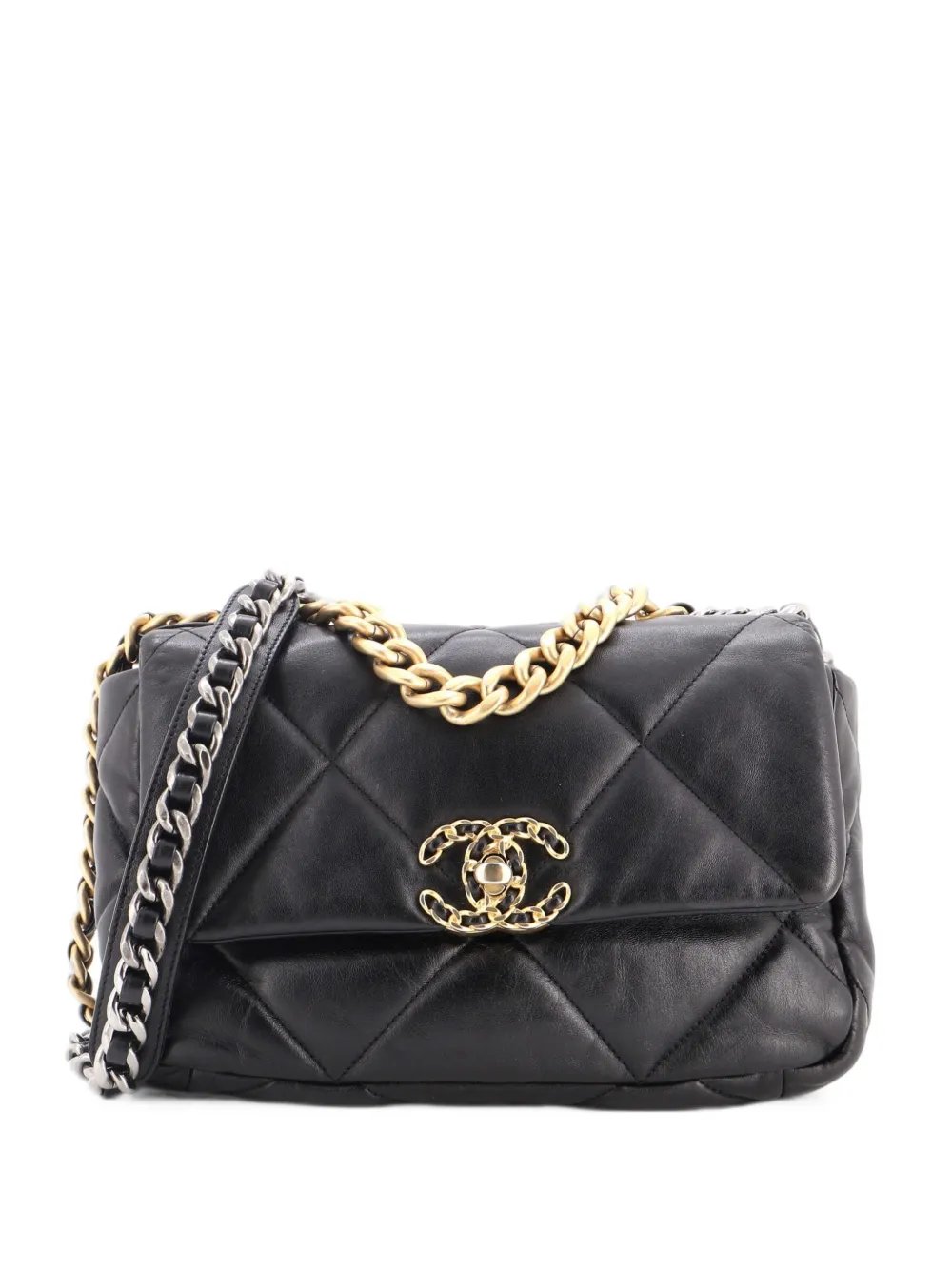 19 Flap Bag Quilted Leather Medium crossbody bag