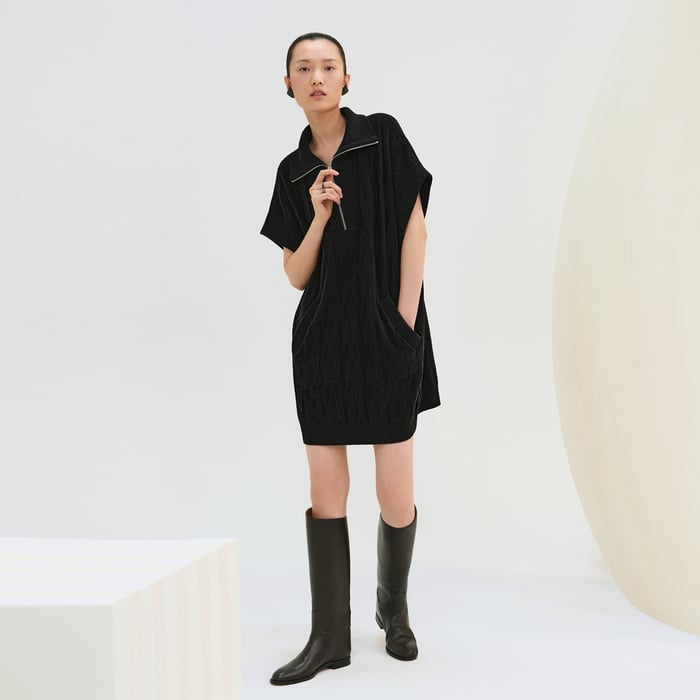Noir "H" Sweatshirt Dress