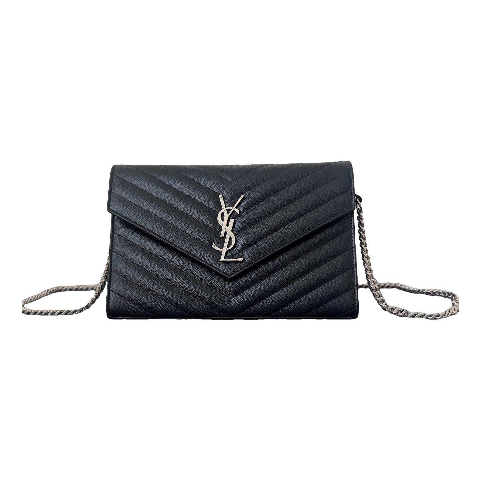 Portefeuille enveloppe leather handbag