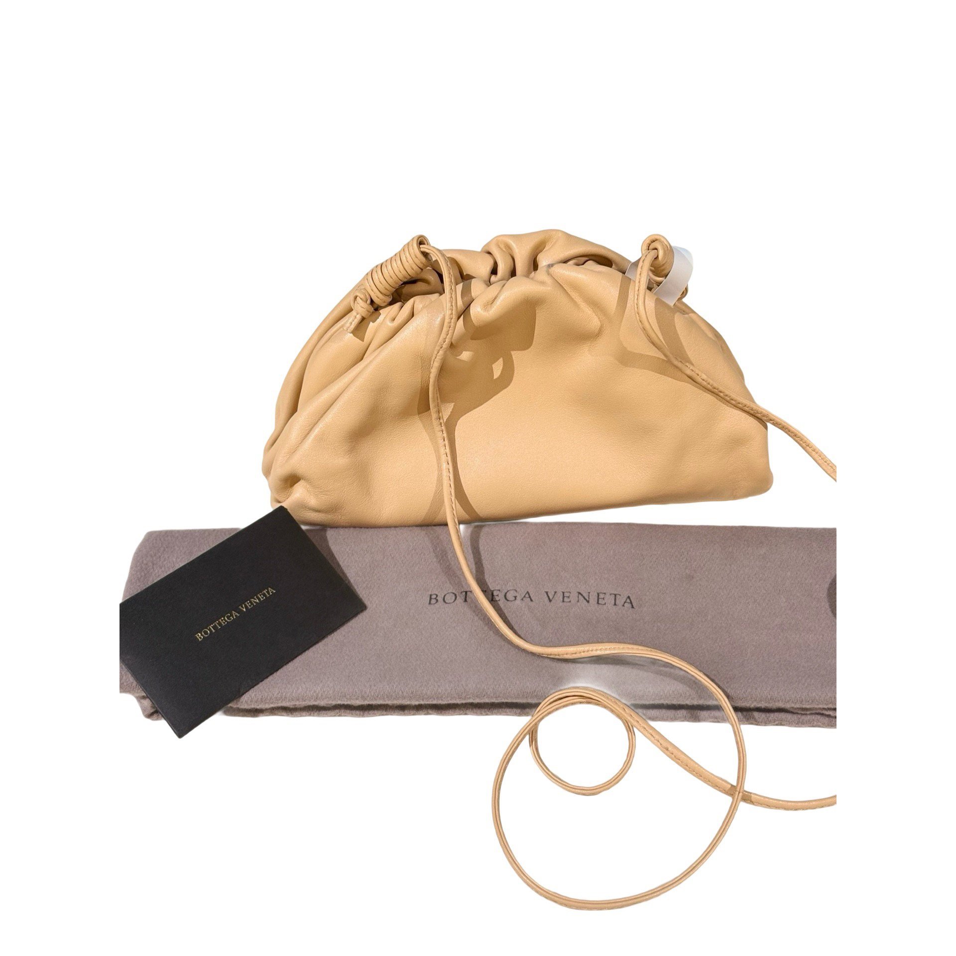 Pouch leather crossbody bag