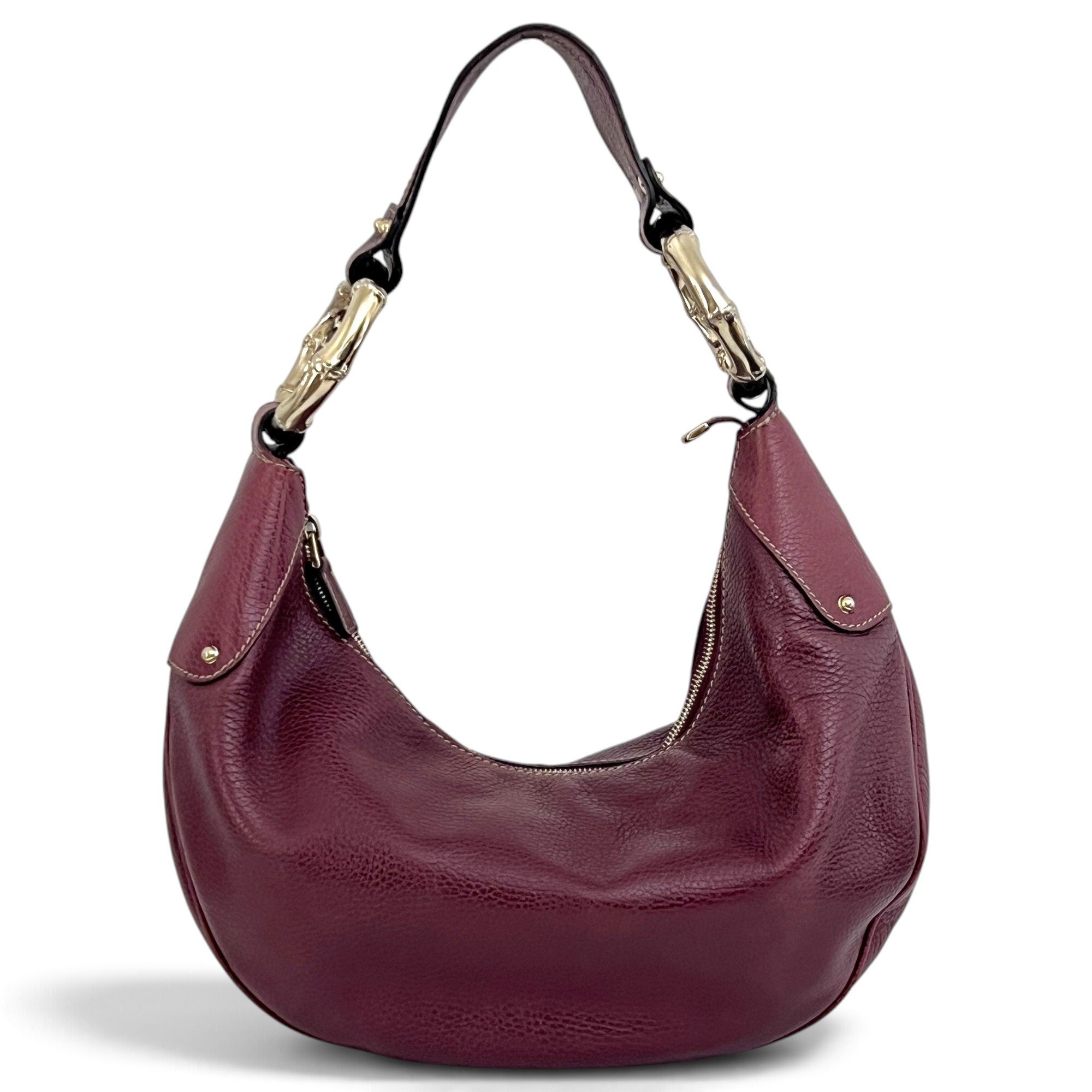 Bamboo Ring leather handbag