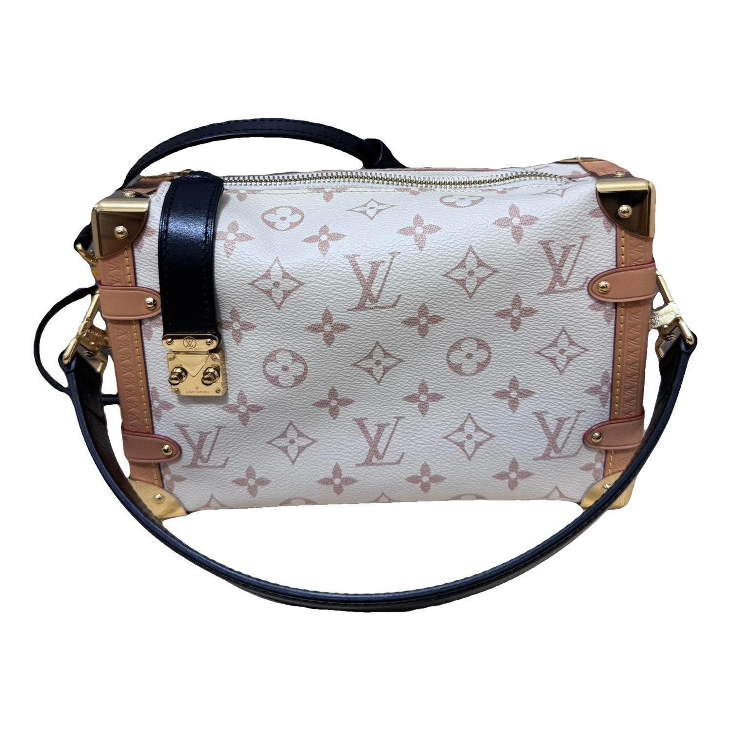 Side Trunk leather handbag